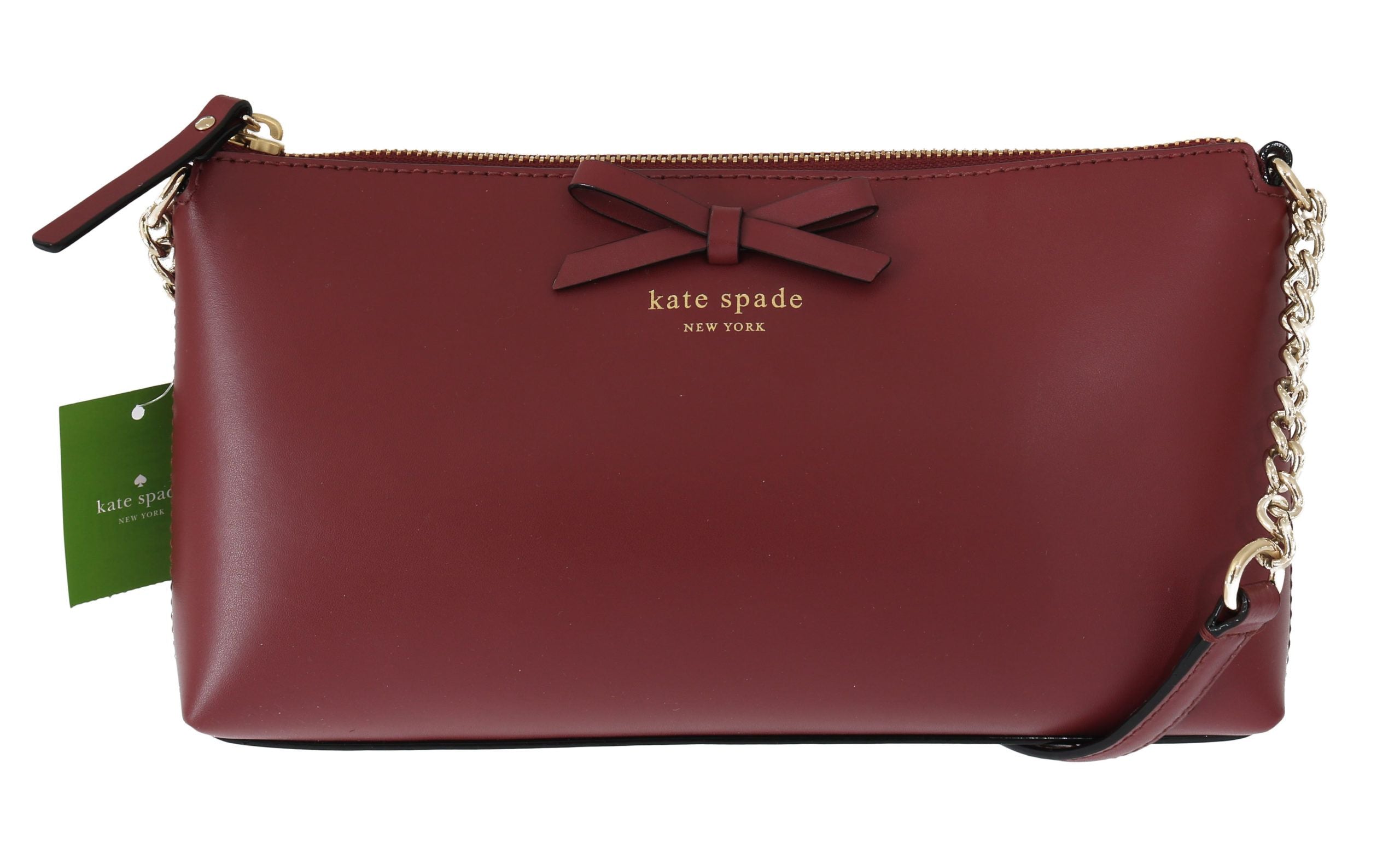 Kate Spade Κομψό δερμάτινο χιαστί Bordeaux