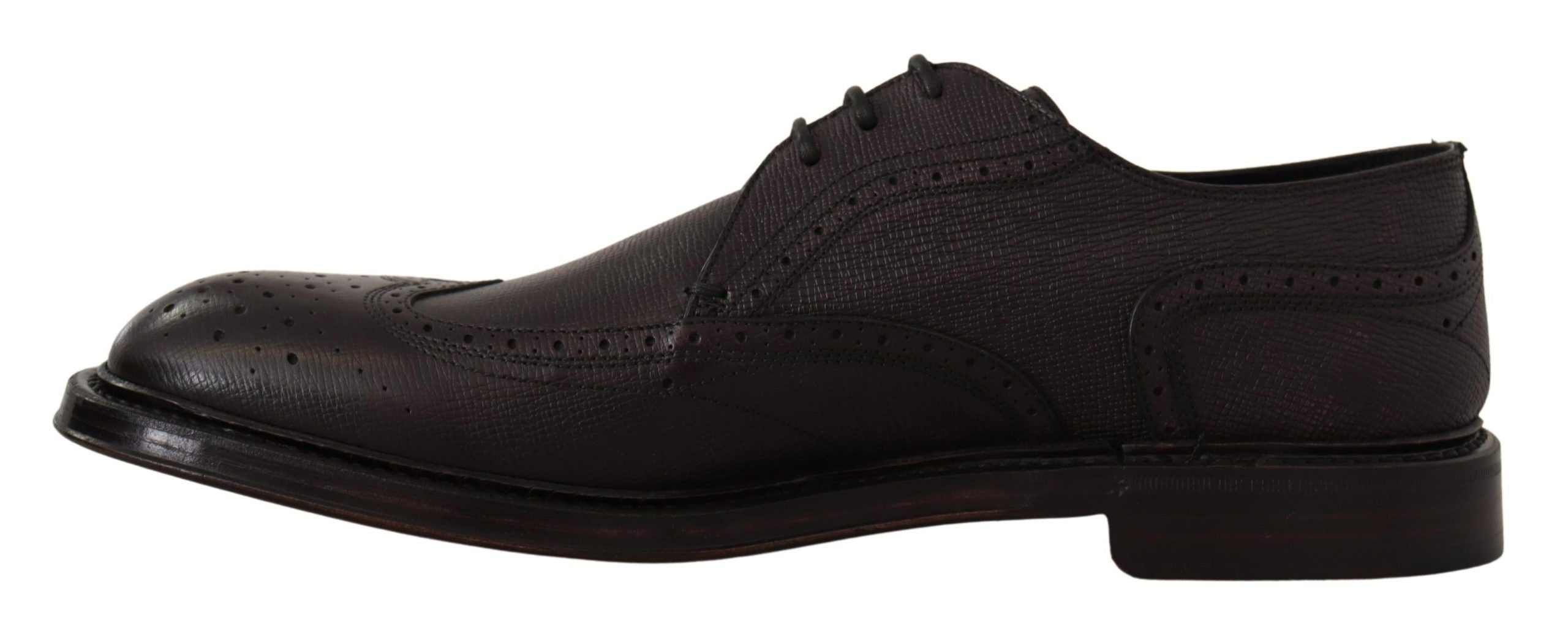 Dolce &amp; Gabbana Elegant Purple Wingtip Ανδρικά Επίσημα Παπούτσια