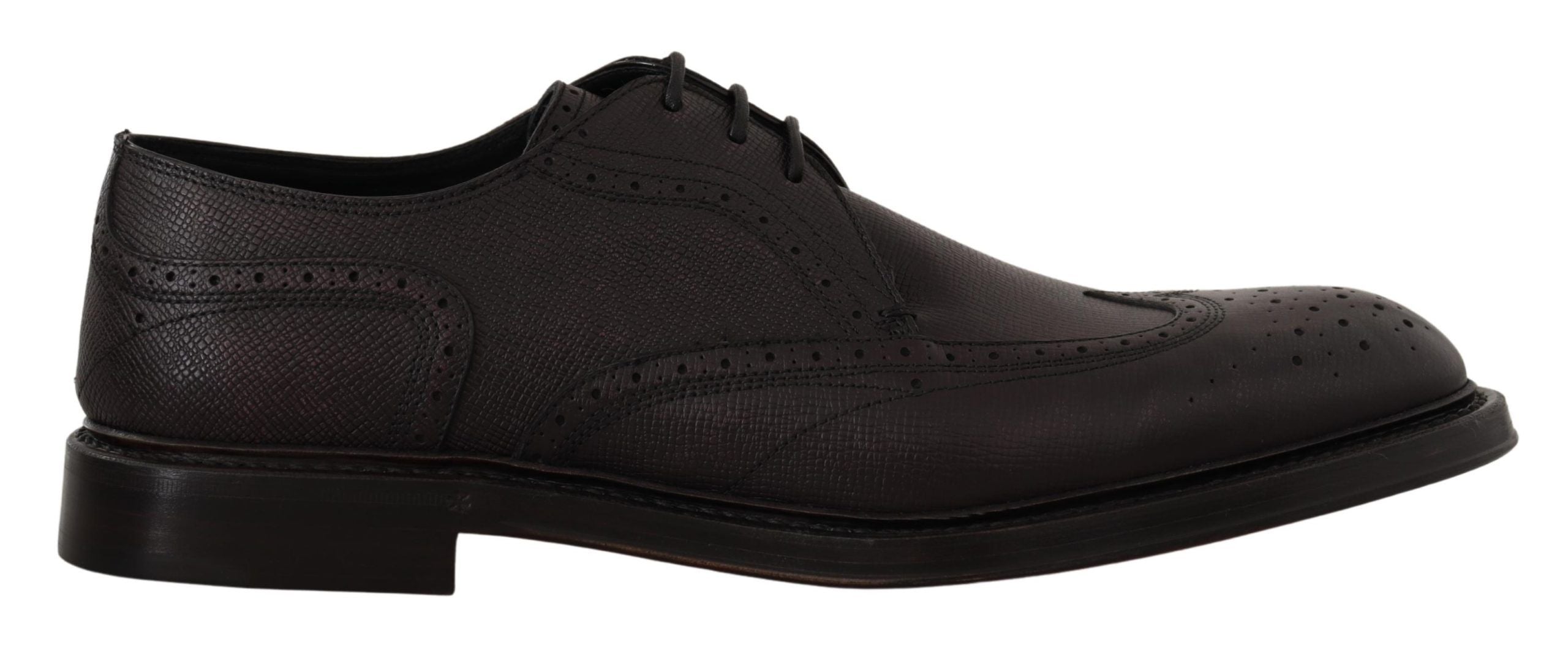 Dolce &amp; Gabbana Elegant Purple Wingtip Ανδρικά Επίσημα Παπούτσια