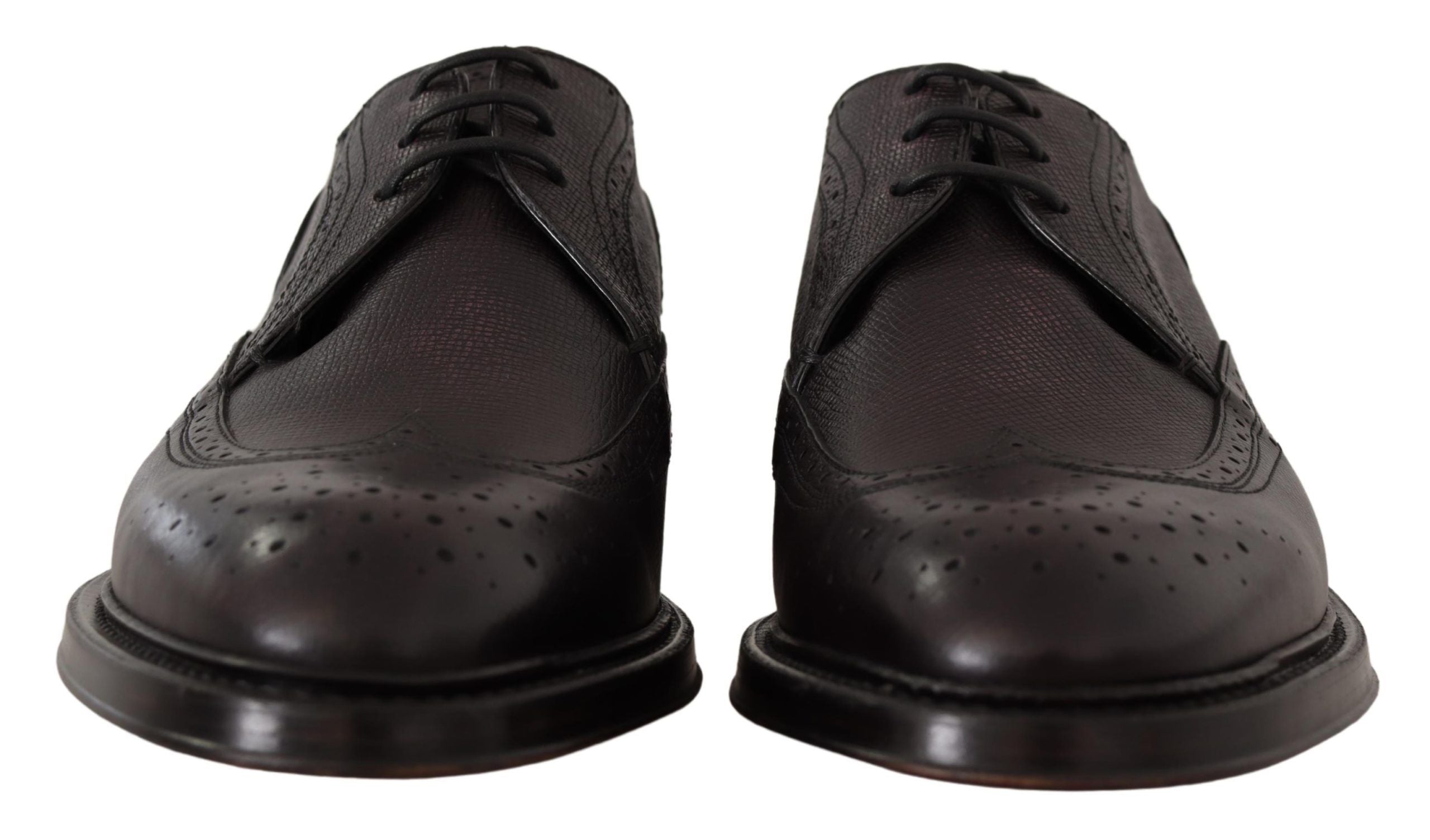 Dolce &amp; Gabbana Elegant Purple Wingtip Ανδρικά Επίσημα Παπούτσια