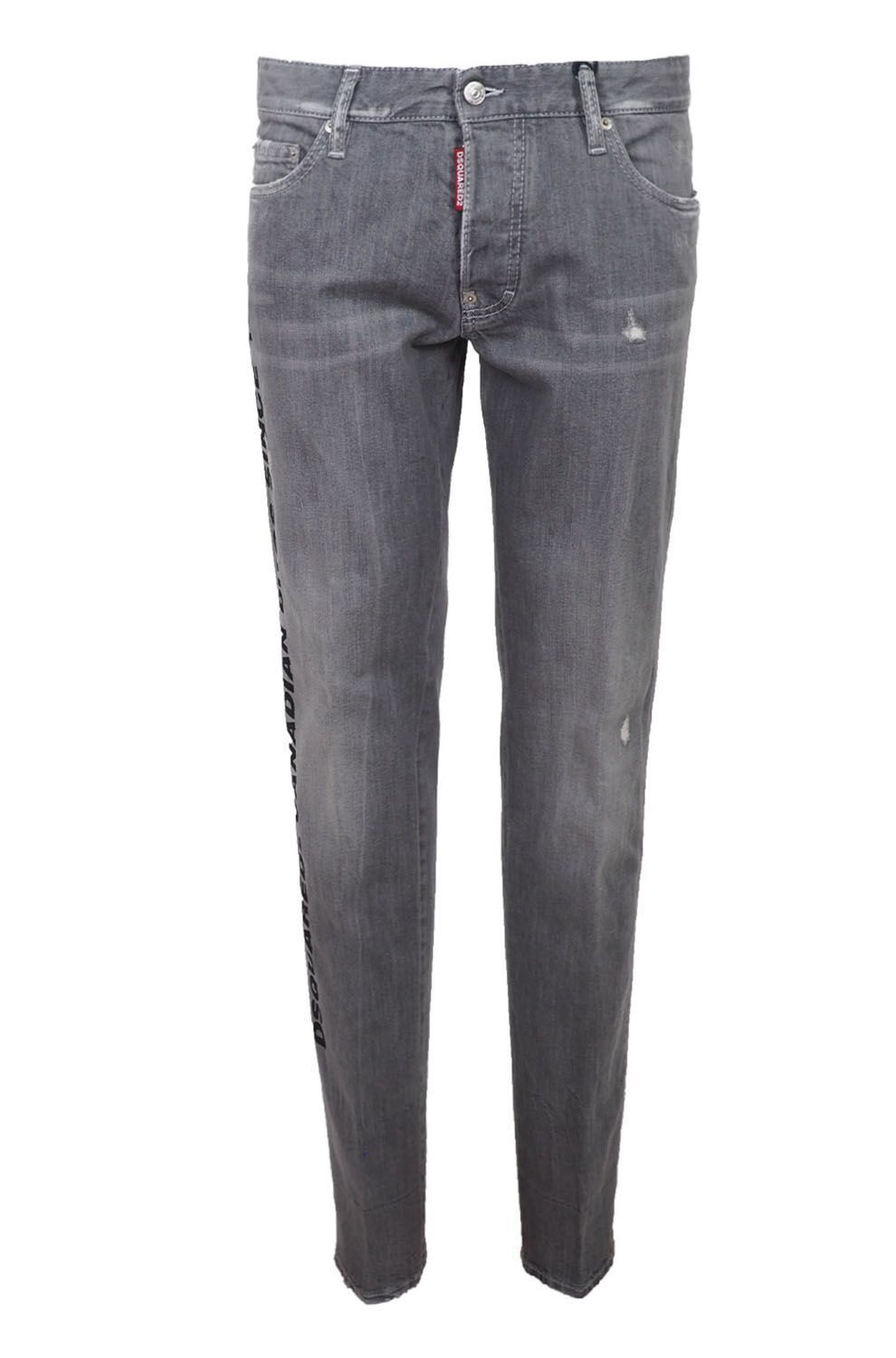 Dsquared² Chic Grey Slim-Fit Τζιν για τον Μοντέρνο Άνδρα