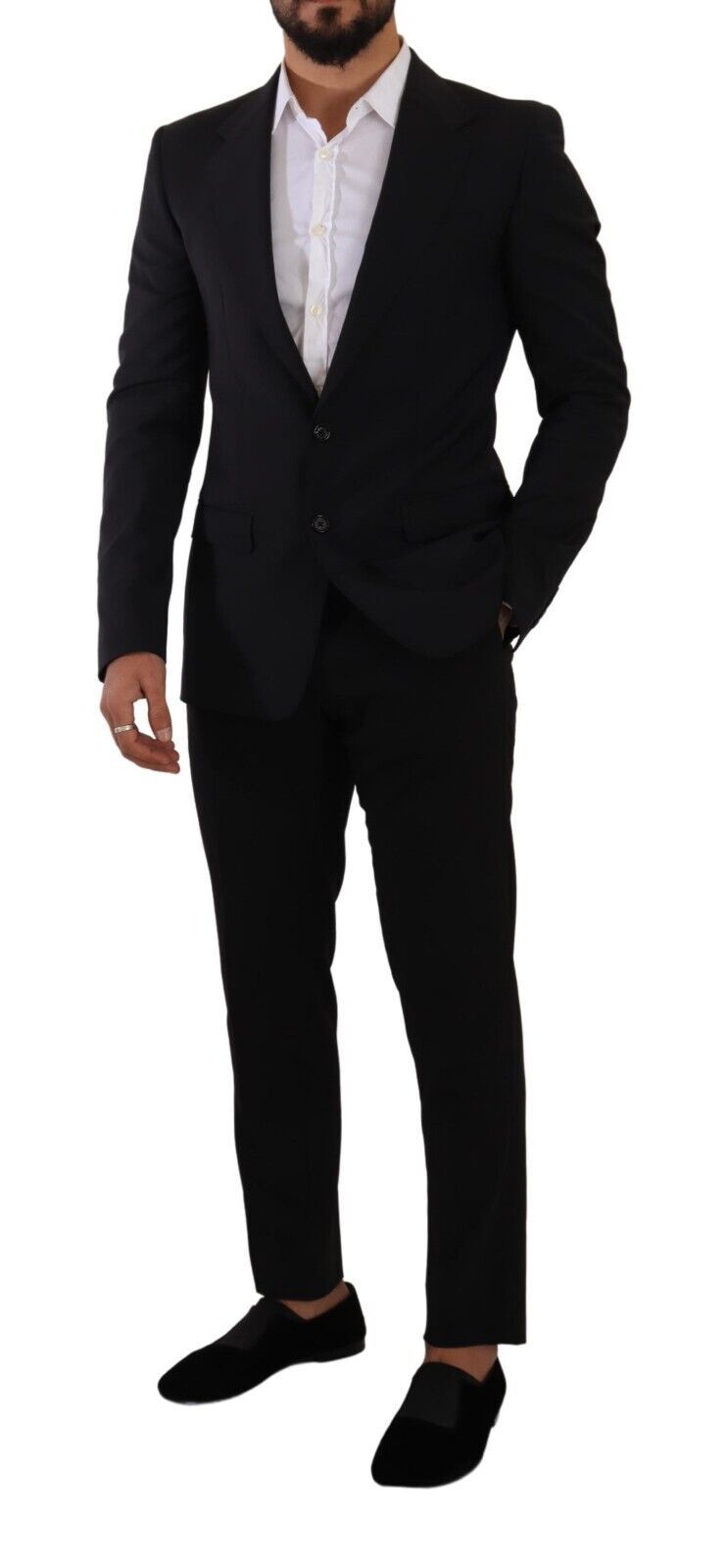 Μπλέιζερ και γιλέκο Dolce &amp; Gabbana Elegant Black Martini Slim Fit