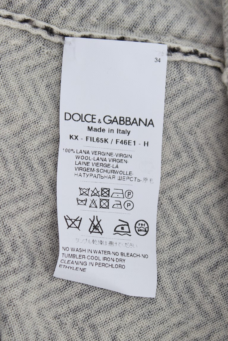 Κομψή ασπρόμαυρη ζακέτα Dolce &amp; Gabbana