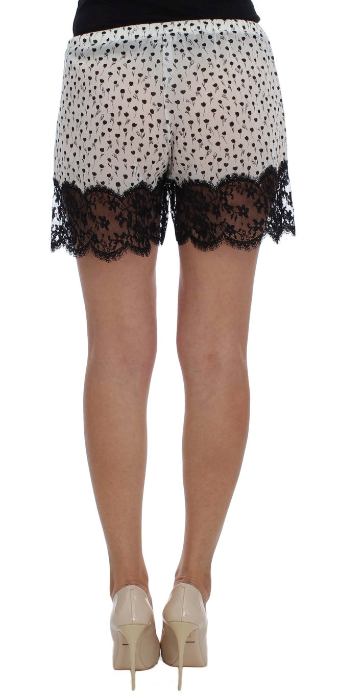 Dolce & Gabbana Elegant Silk Lace Sleep-Shorts