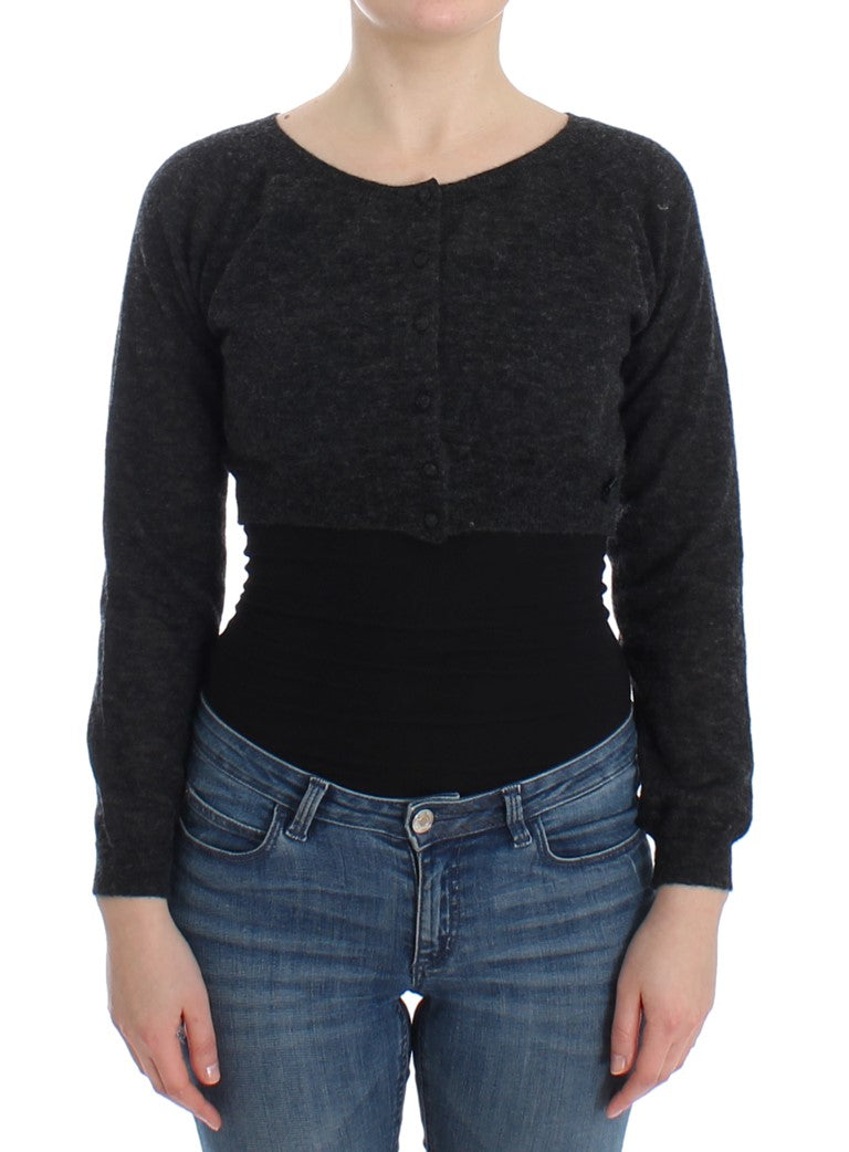 Πουλόβερ Ermanno Scervino Chic Cropped Wool Alpaca