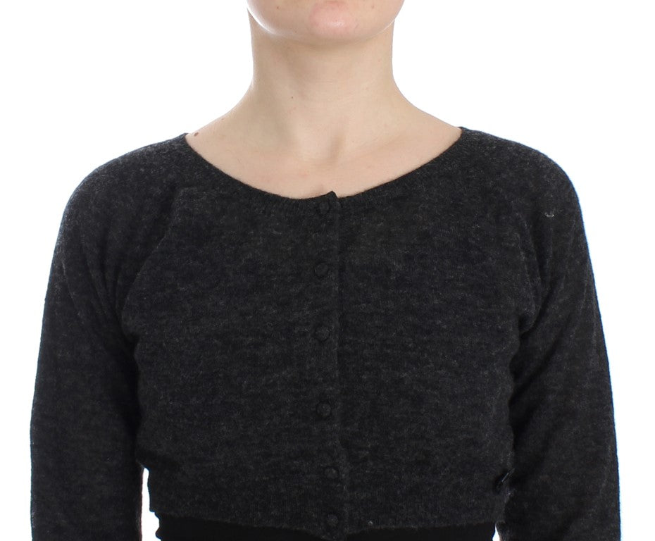 Πουλόβερ Ermanno Scervino Chic Cropped Wool Alpaca