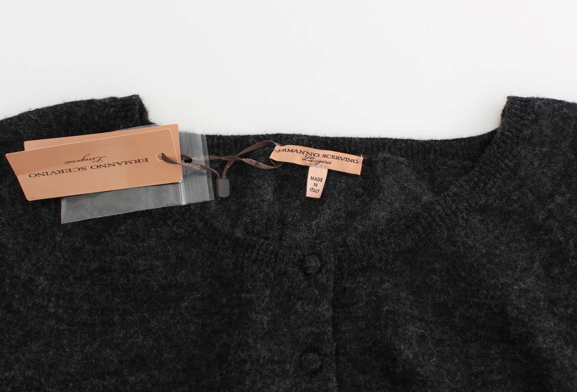 Πουλόβερ Ermanno Scervino Chic Cropped Wool Alpaca