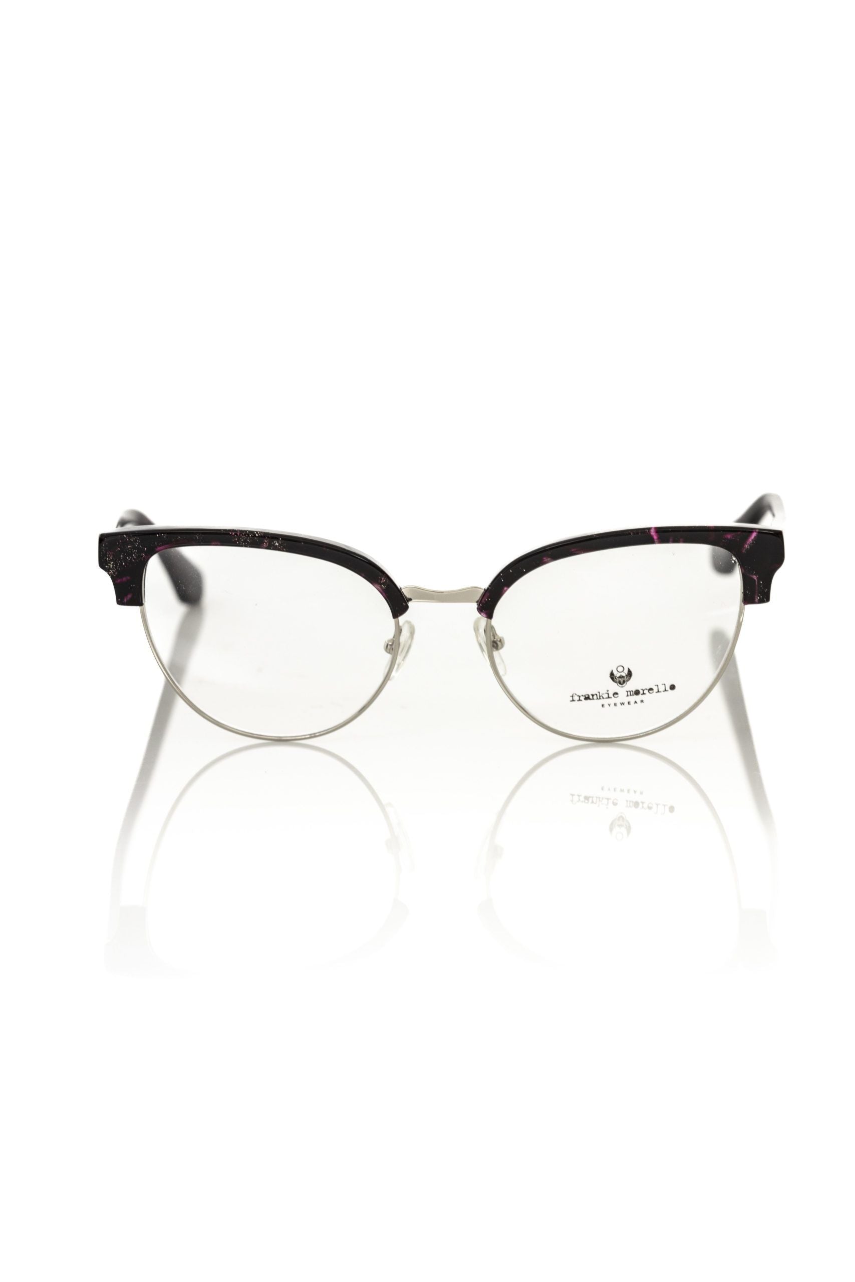 Frankie Morello Burgundy Metallic Fibre Women Frame