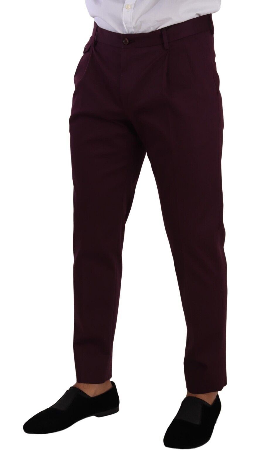 Dolce &amp; Gabbana Elegant Purple Chinos for the Modern Man