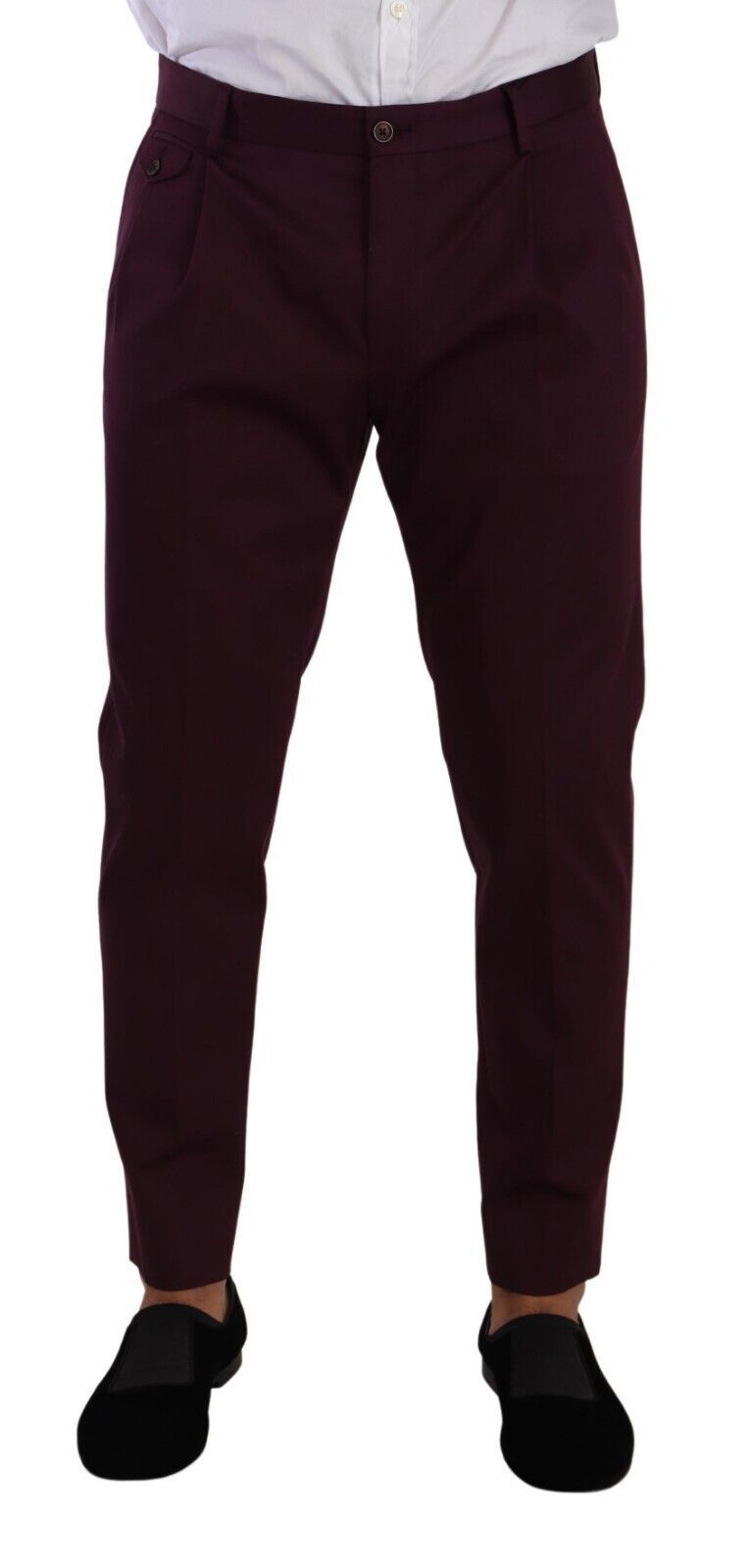 Dolce &amp; Gabbana Elegant Purple Chinos for the Modern Man