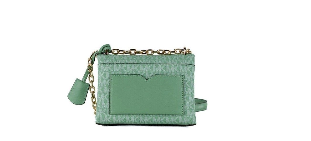 Τσάντα Michael Kors Cece Small Sea Green Signature PVC Convertible Flap Crossbody Τσάντα