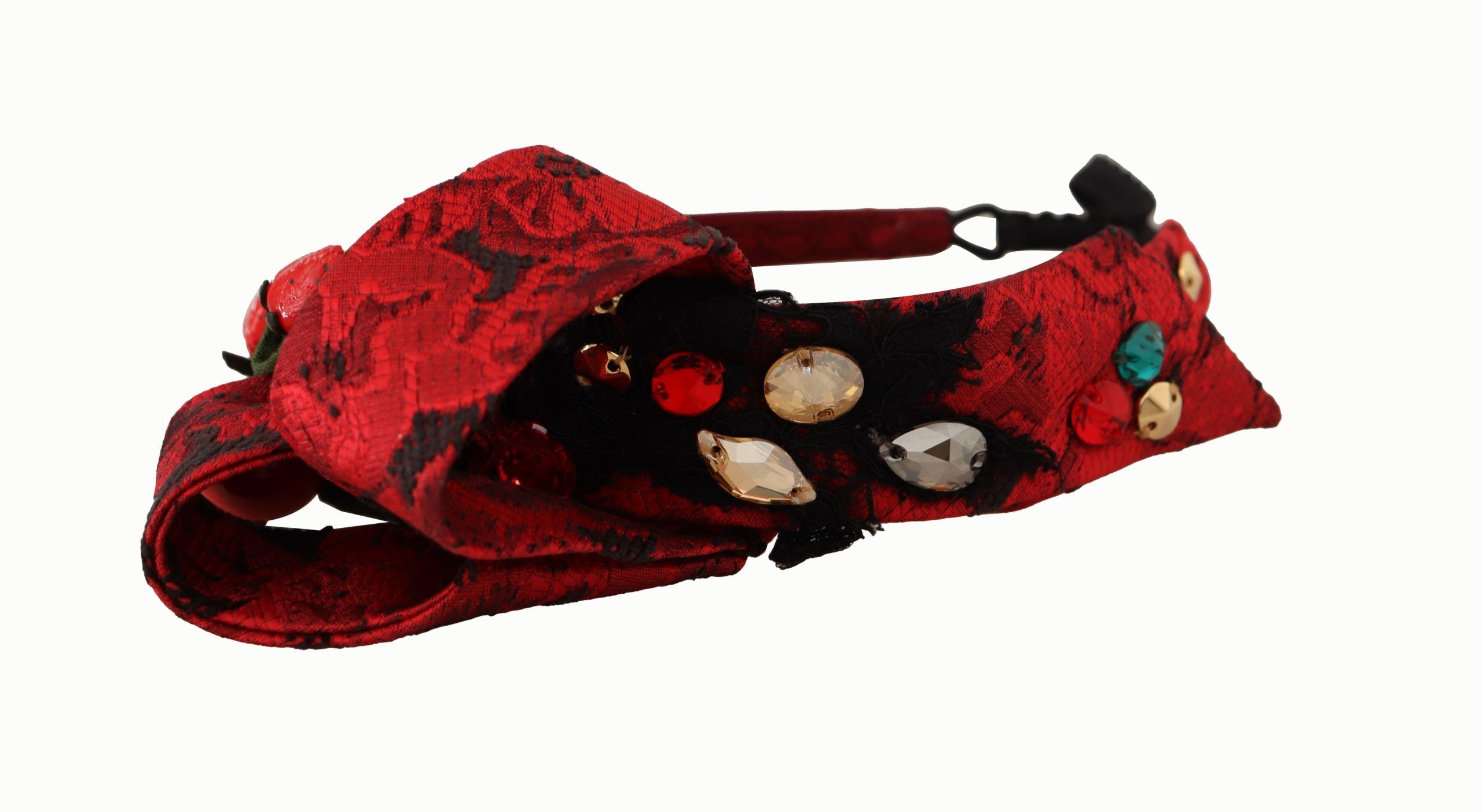 Dolce &amp; Gabbana Cherry Sicily Embelled Red Diadem