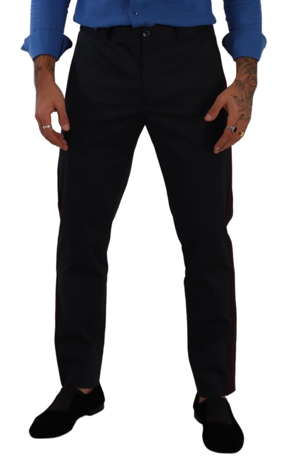 Dolce &amp; Gabbana Chic Slim Fit παντελόνι Chinos σε μπλε χρώμα