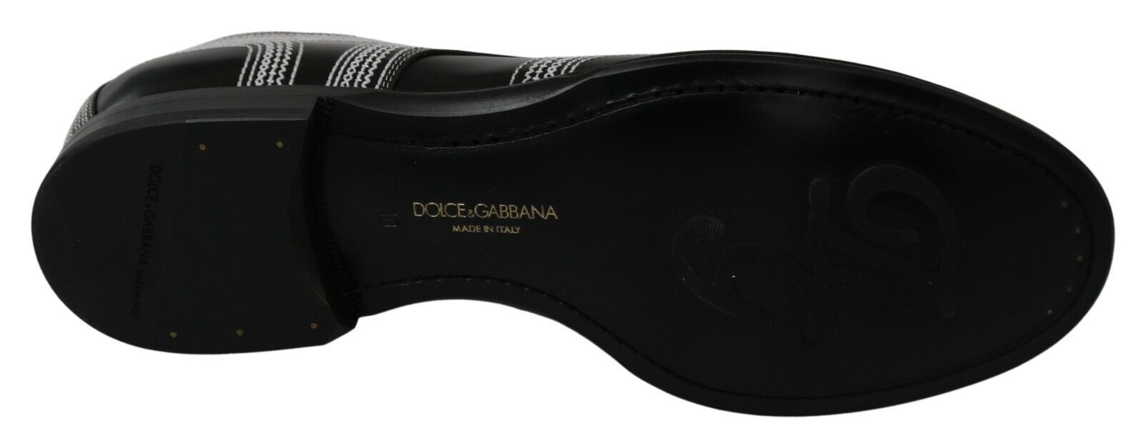 Κομψά ασπρόμαυρα παπούτσια Derby Dolce &amp; Gabbana