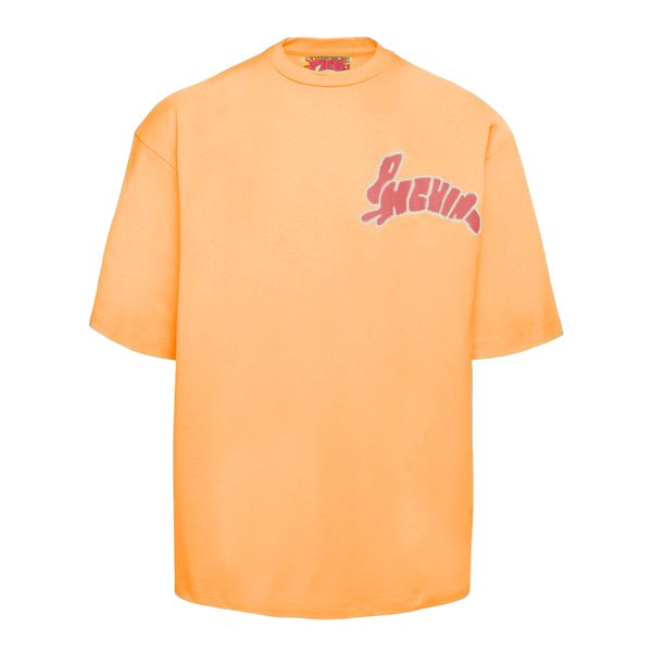 Pharmacy Industry Vibrant Orange Graphic Crewneck Tee