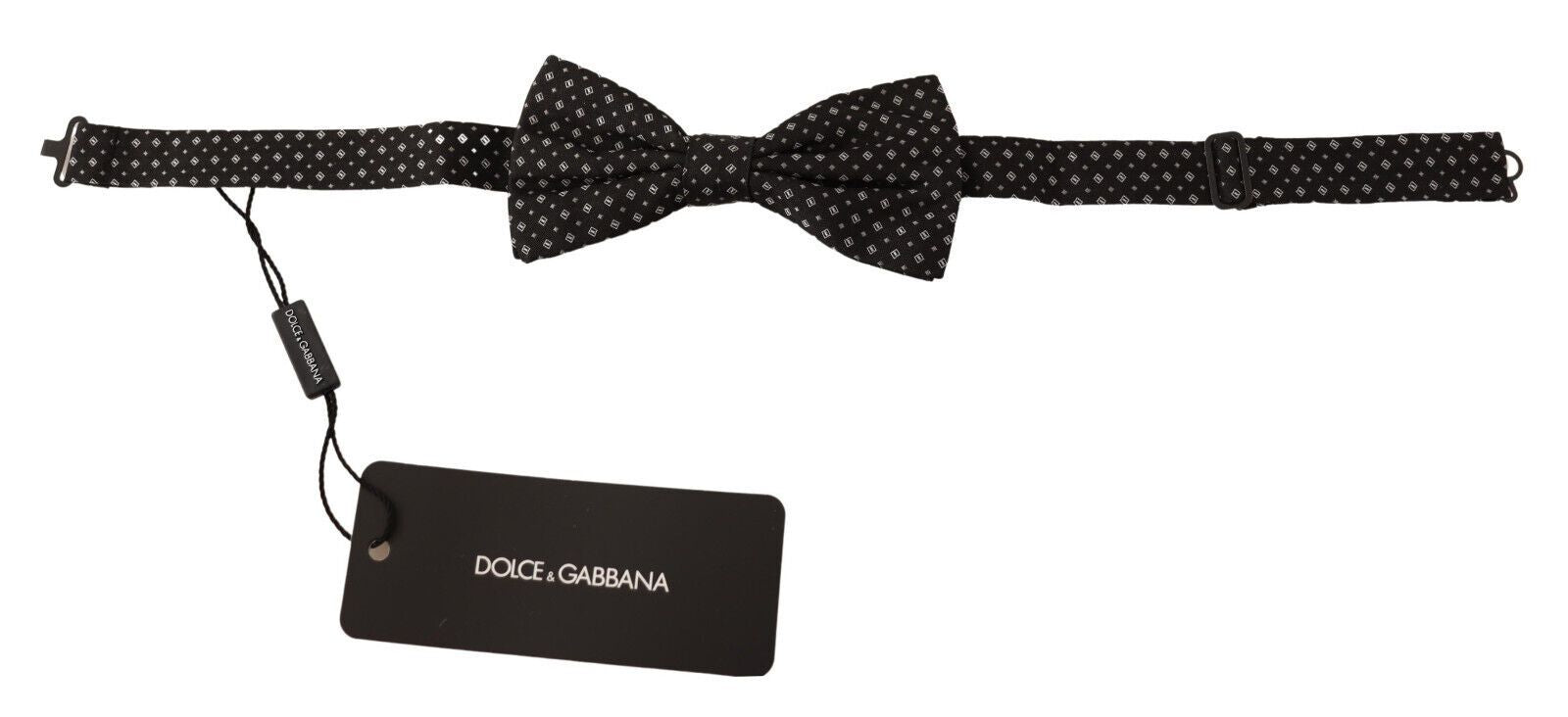 Dolce &amp; Gabbana Elegant Silk Black Fantasy παπιγιόν