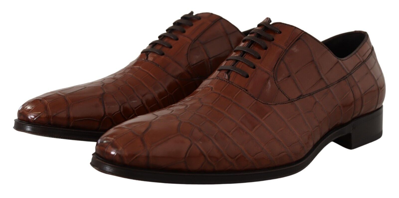 Dolce & Gabbana Elegant Exotic Crocodile Leather Formal Shoes