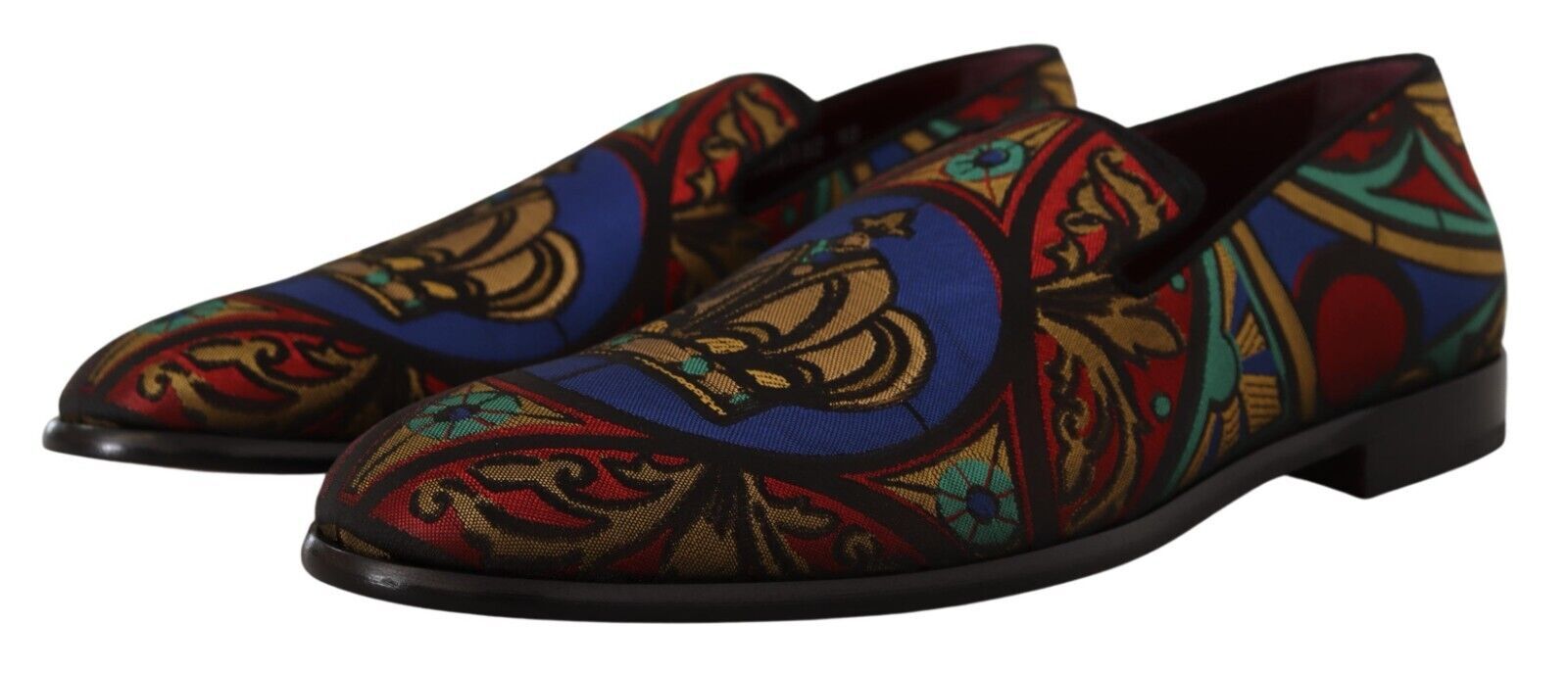 Dolce &amp; Gabbana Πολύχρωμες Jacquard Slide-On Loafer Παντόφλες