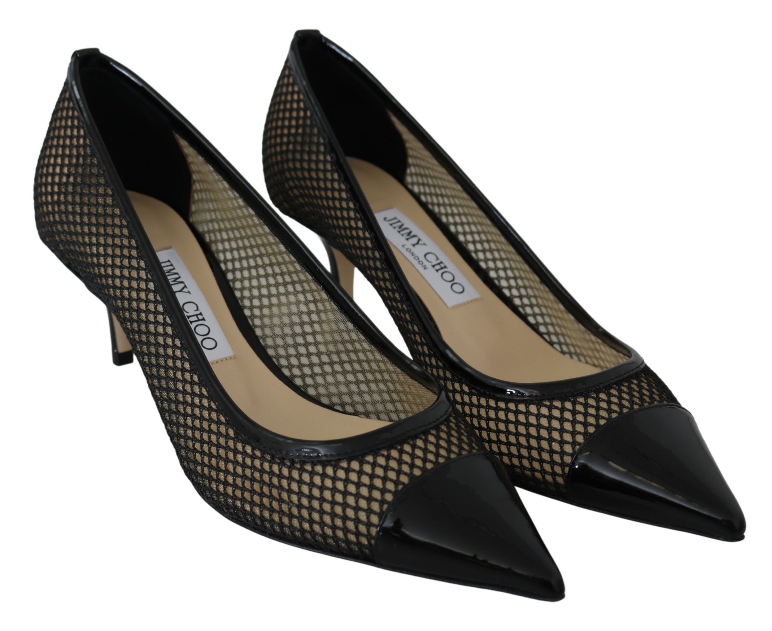 Jimmy Choo Chic Patent Mesh μυτερές αντλίες