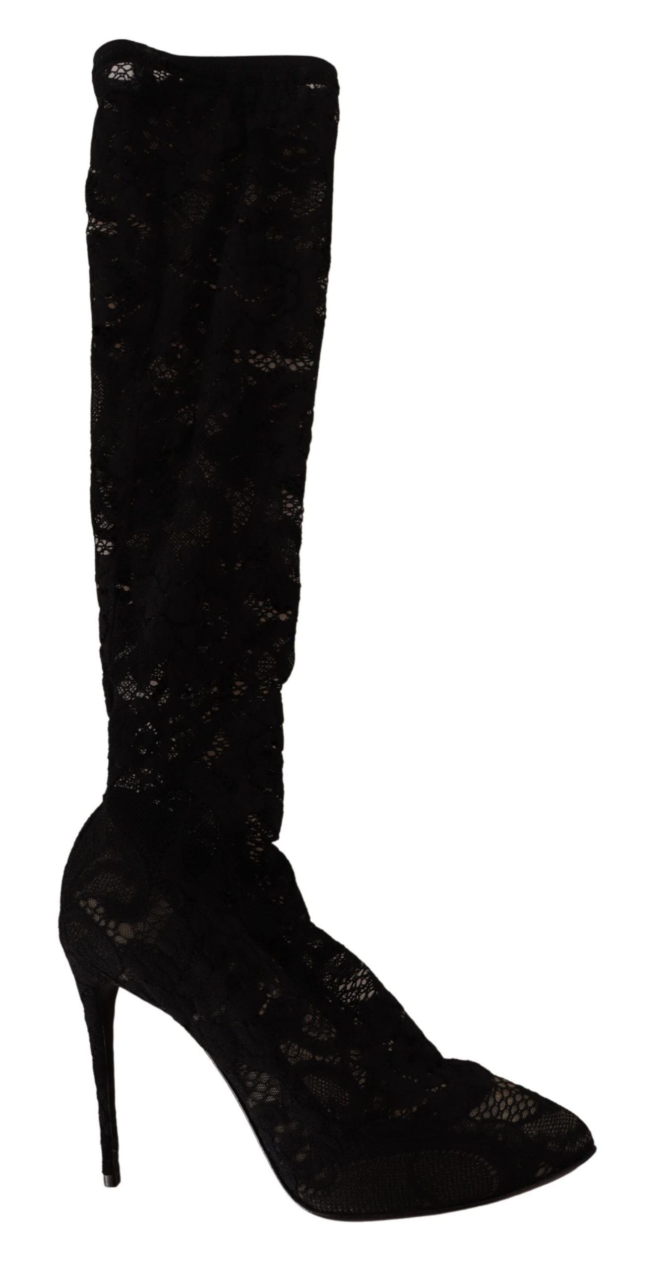 Κομψές Stretch Sock Boots Dolce &amp; Gabbana σε κομψό μαύρο