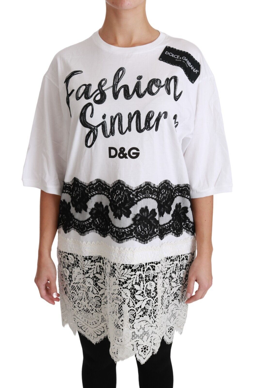 Μπλουζάκι Dolce &amp; Gabbana Chic DG Fashion Sinners Oversized