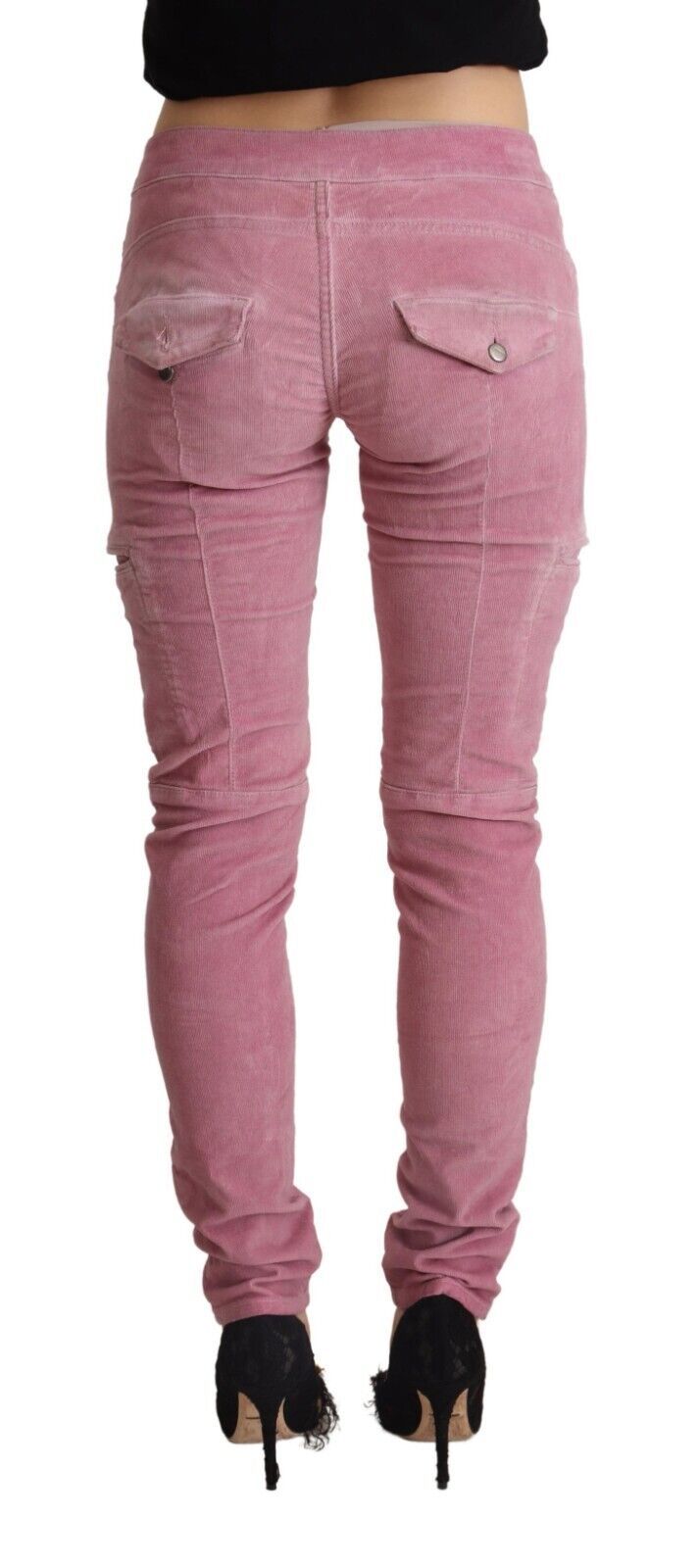 Acht Chic Pink Skinny Jeans με χαμηλή μέση