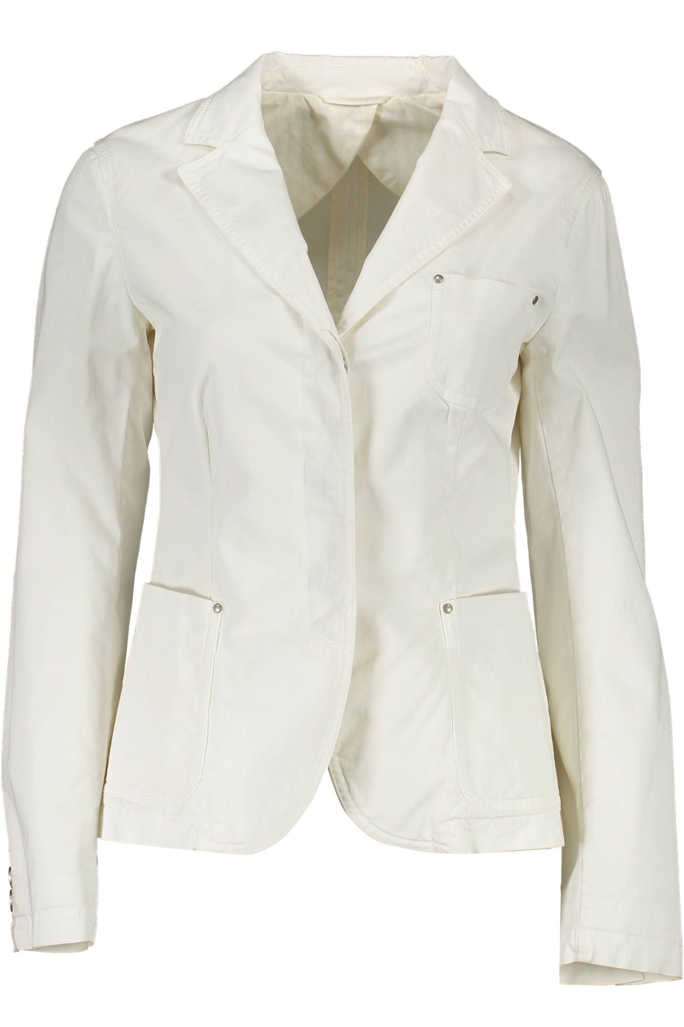 Gant Elegant White Cotton Classic Jacket