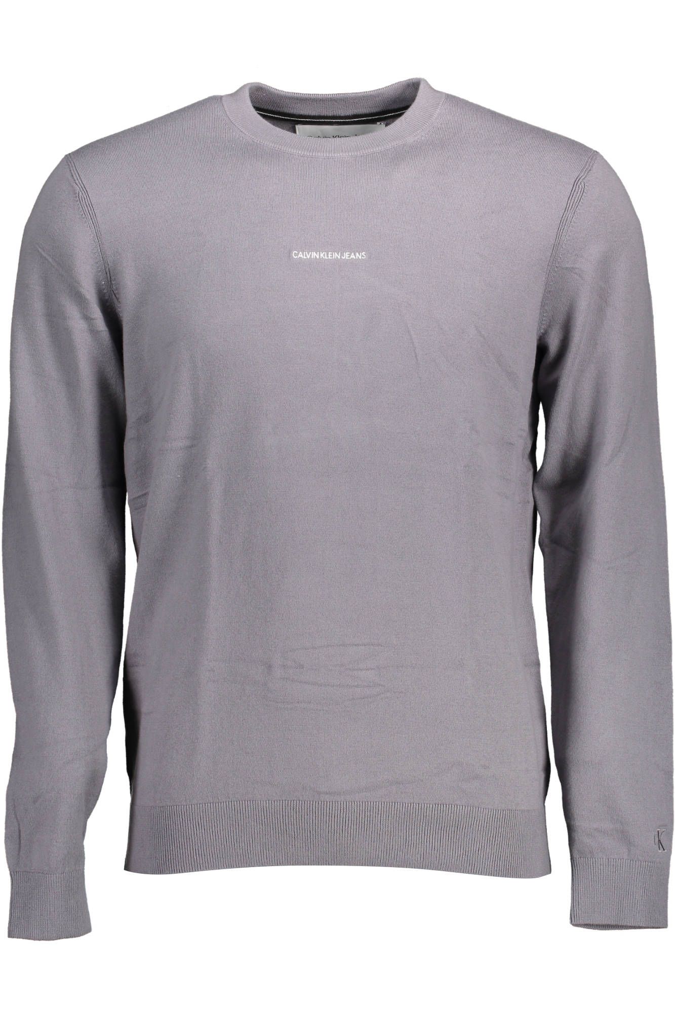 Calvin Klein Gray Cotton Ανδρικό Πουλόβερ