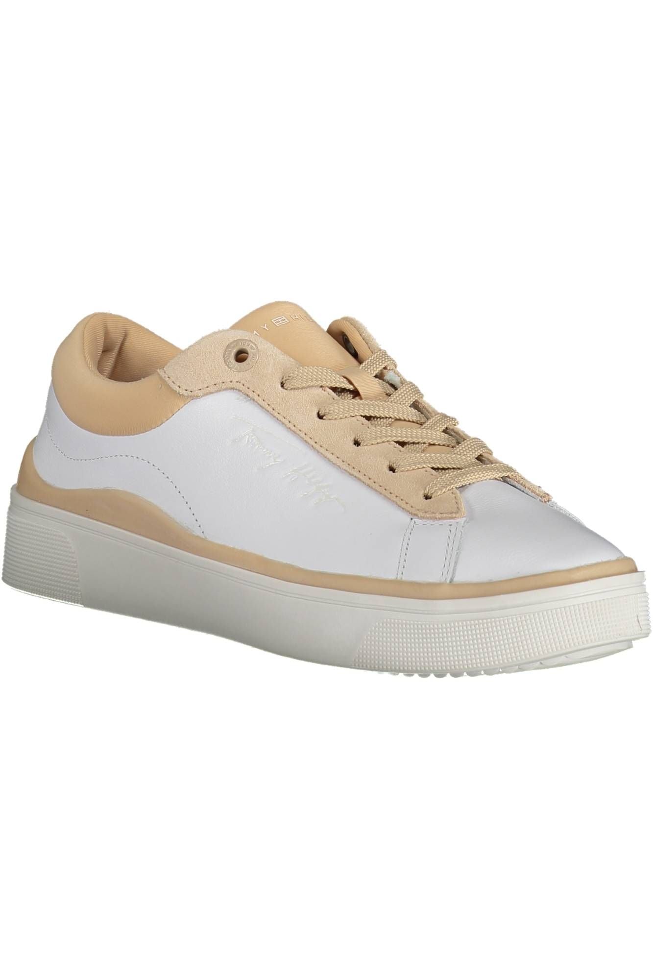 Tommy Hilfiger White Leather Women Sneaker