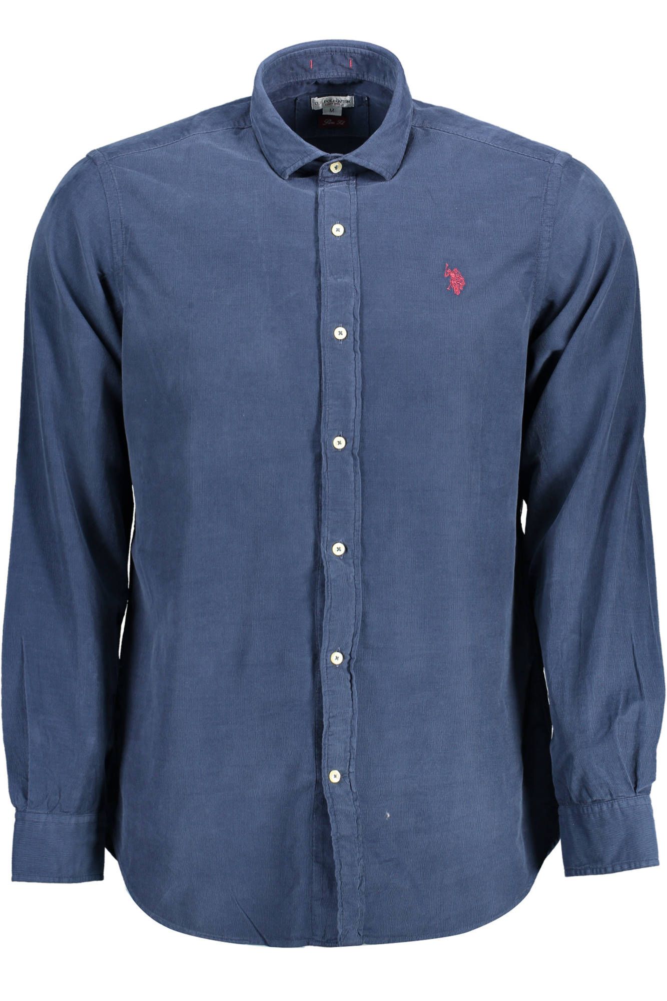 US POLO ASSN. Sleek Slim Fit Μακρυμάνικο Πουκάμισο με Γαλλικό Γιακά