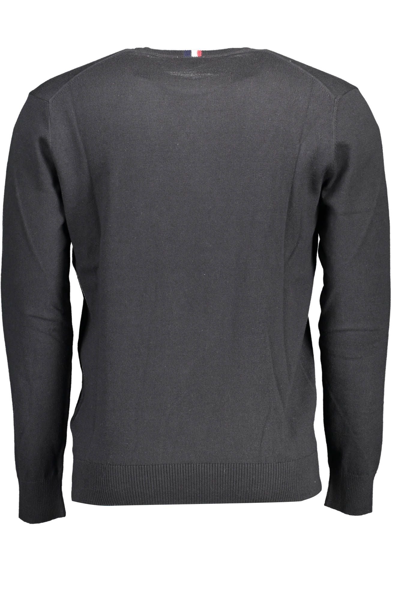 U.S. POLO ASSN. Elegant Black Cotton-Cashmere Sweater