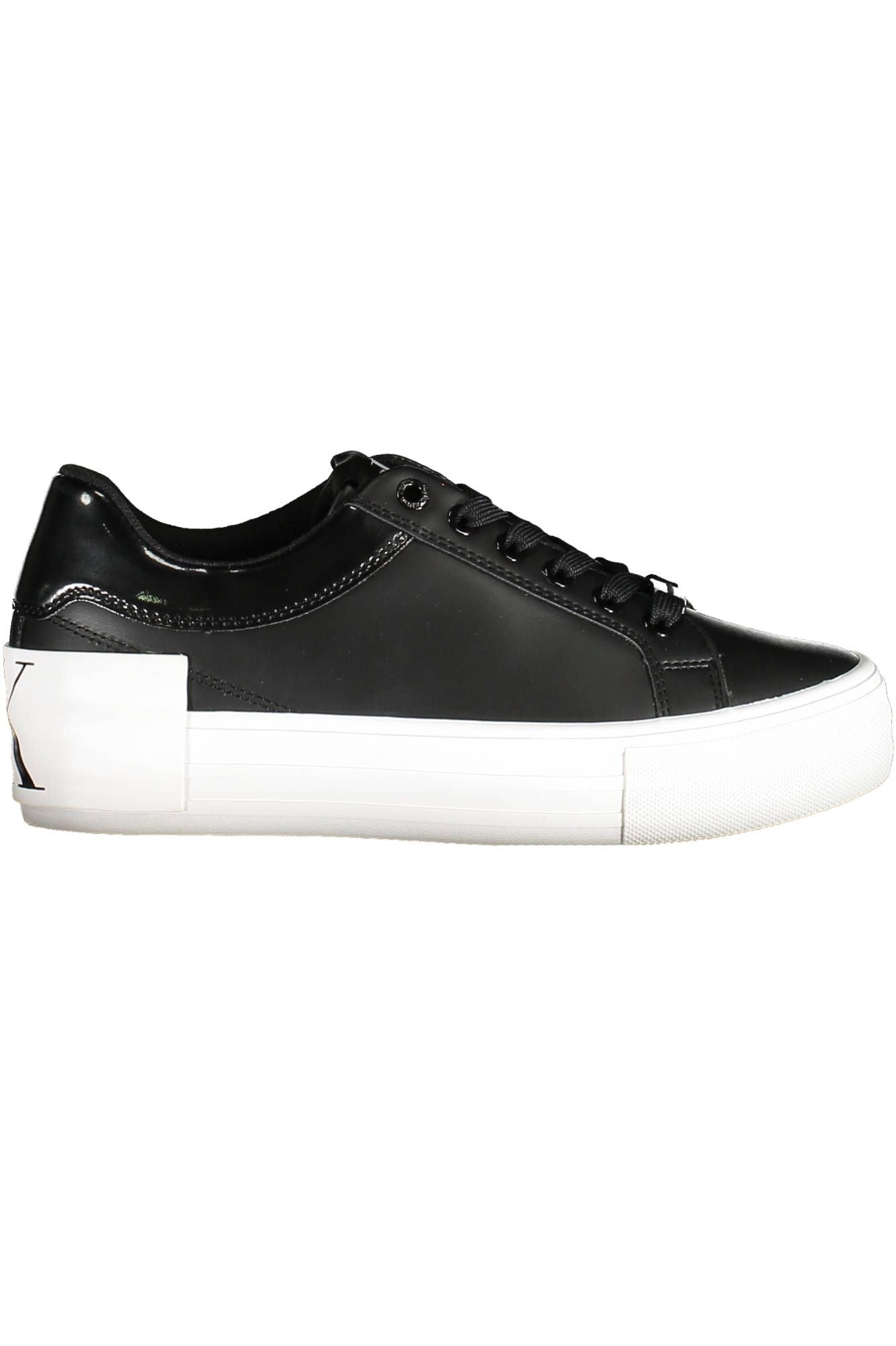 Calvin Klein Γυναικεία Δερμάτινα Sneakers Μαύρα