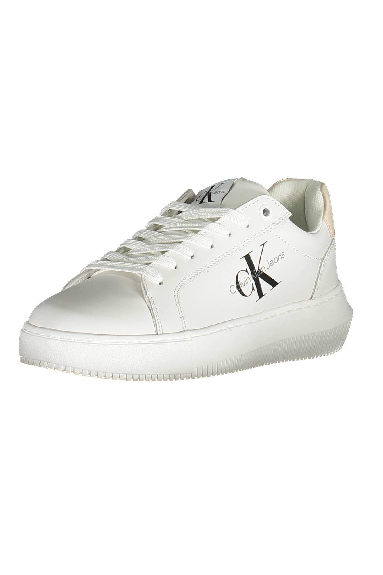 Calvin Klein Λευκά Δερμάτινα Γυναικεία Sneakers