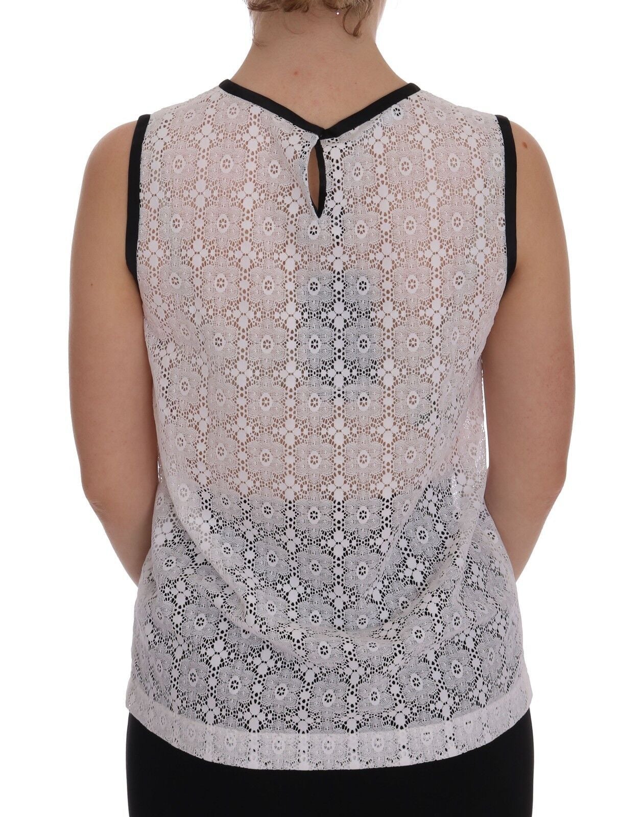 Dolce &amp; Gabbana Elegant White Nylon Tank Top