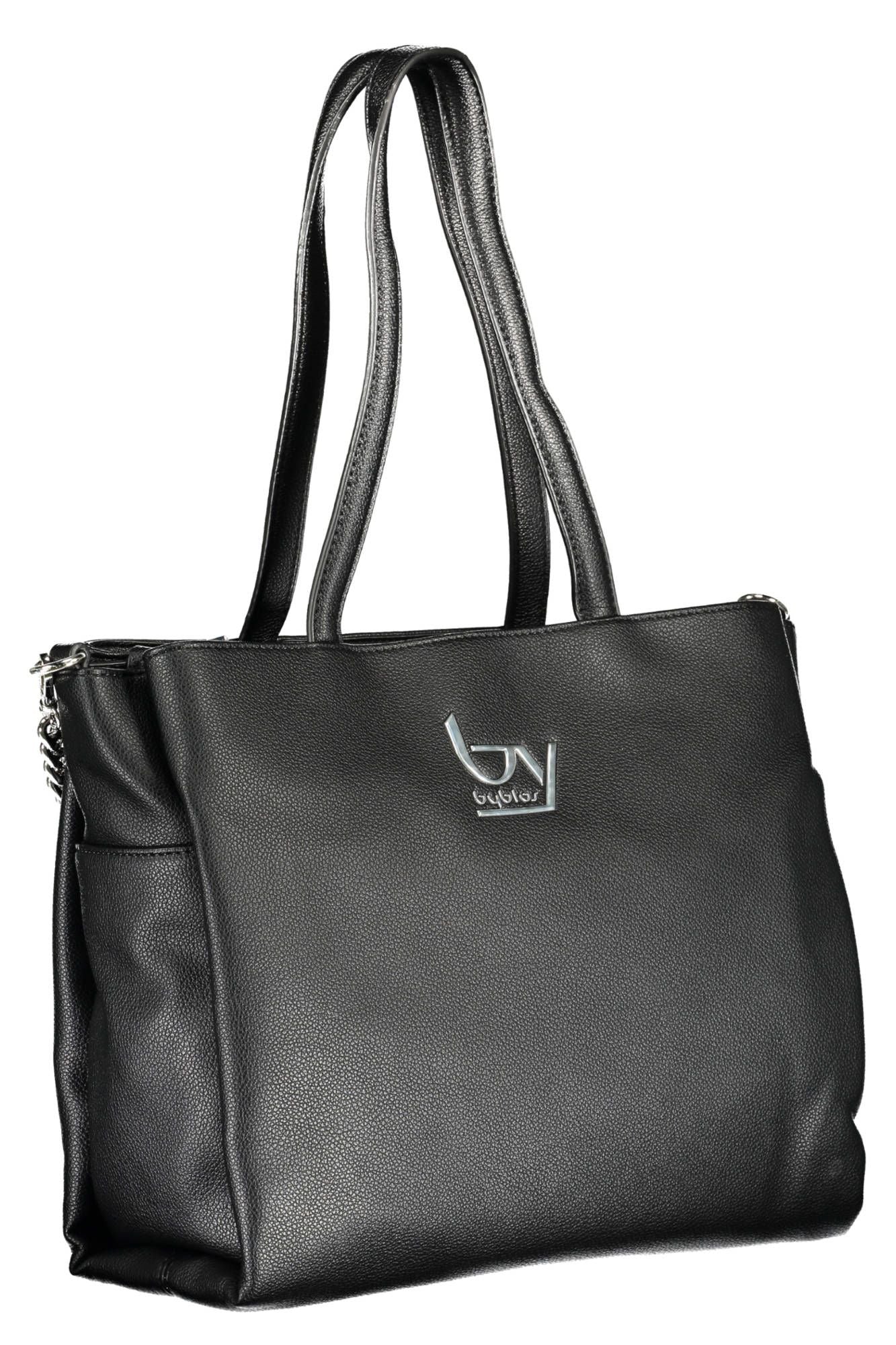 BYBLOS Elegant Black Chain-Strap Handbag