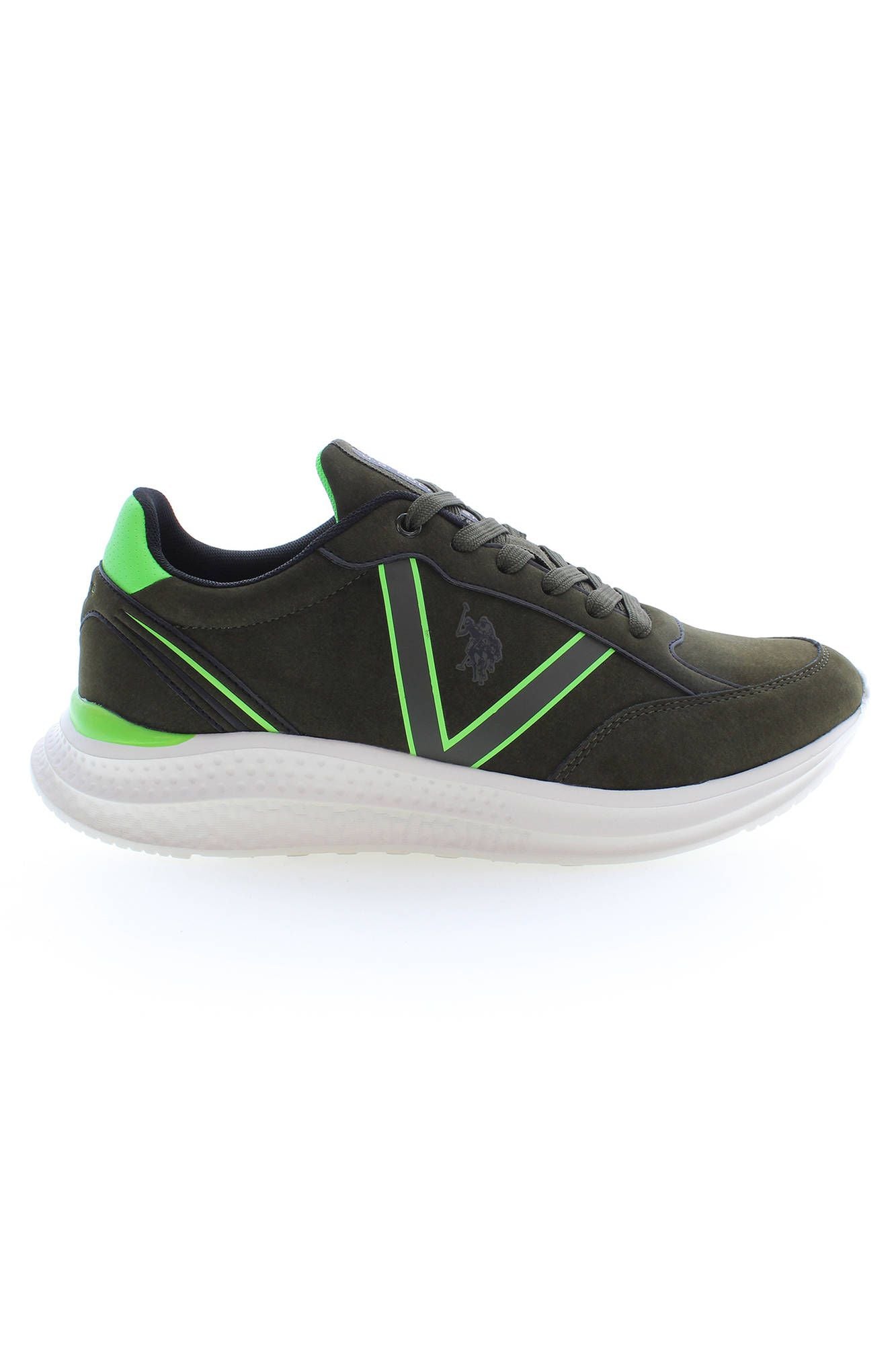 U.S. POLO ASSN. Green Laced Sports Sneakers with Logo Detail