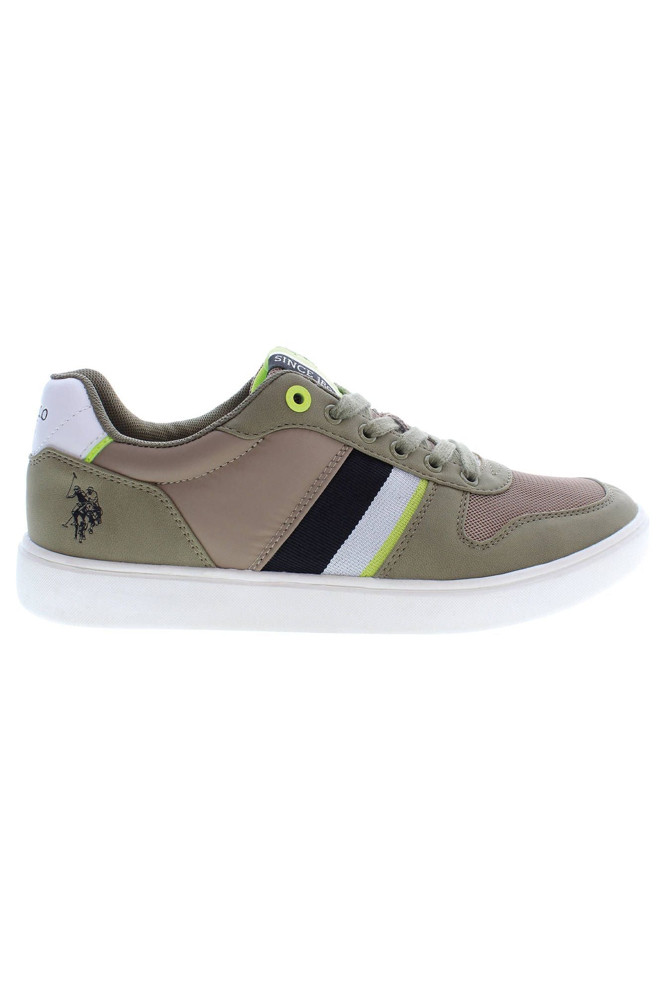 U.S. POLO ASSN. Sleek Green Sports Sneakers With Logo Detail