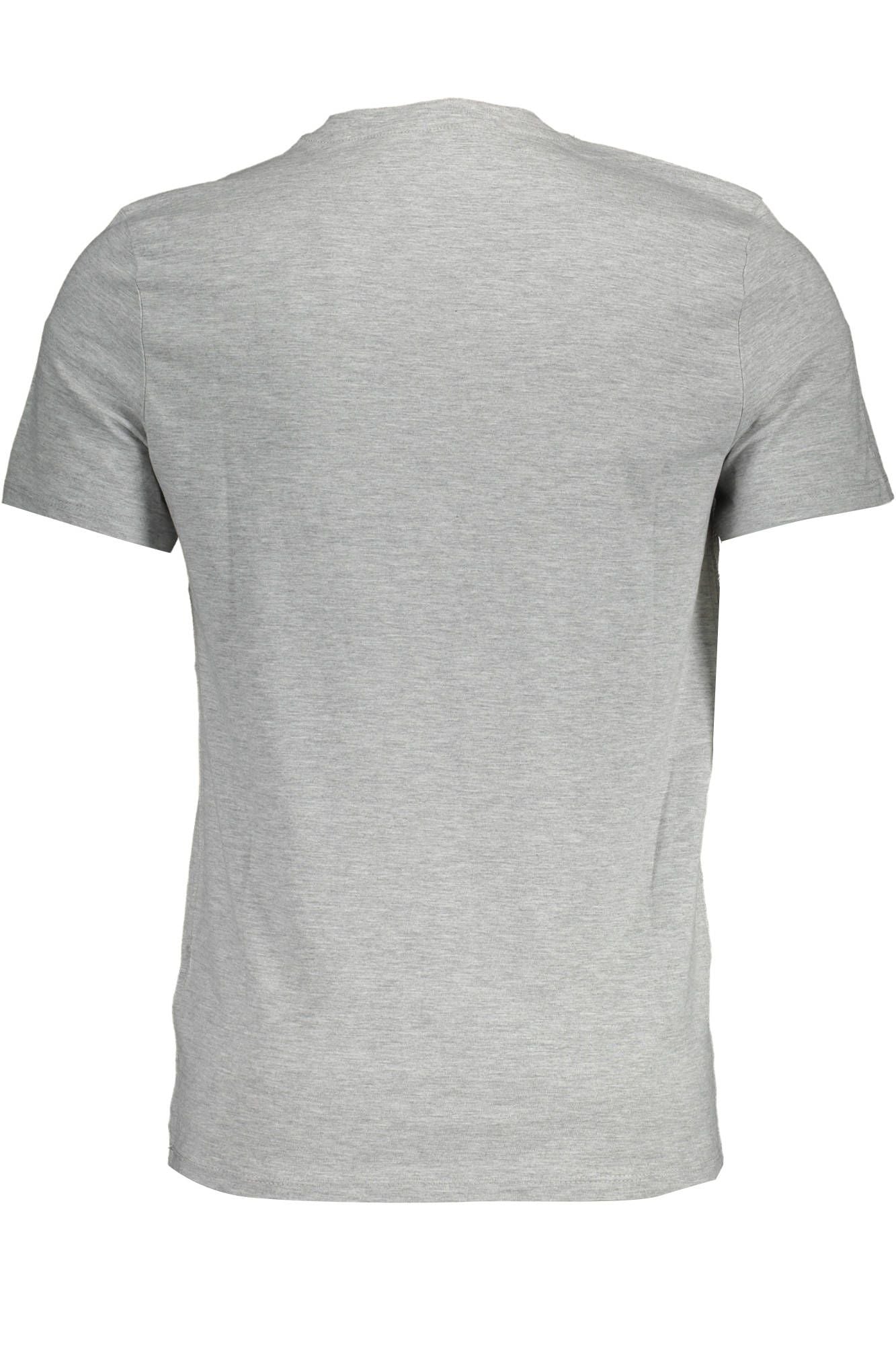 Guess Jeans Sleek Slim Fit Tee V-Neck σε γκρι