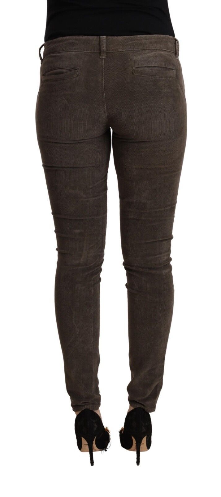 Καφέ Skinny Jeans Acht Chic Slim Fit