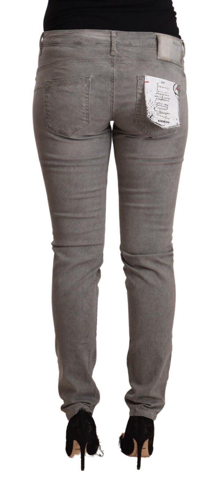 Acht Chic Χαμηλόμεση Skinny Cotton Blend Jeans