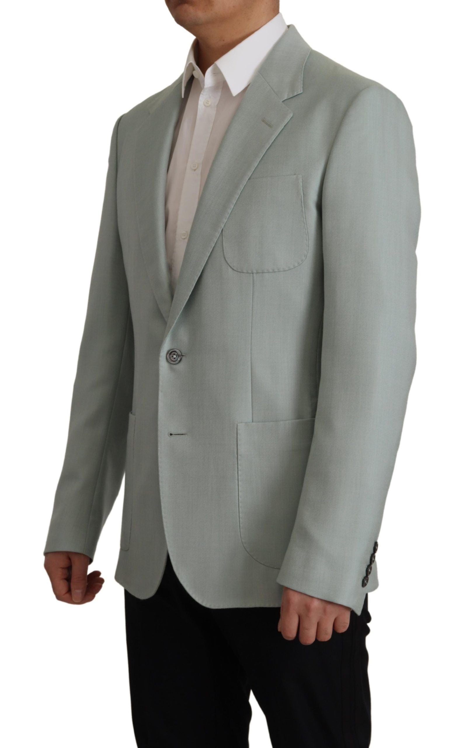 Dolce &amp; Gabbana Elegant Slim Fit Cashmere Silk Blazer Jacket