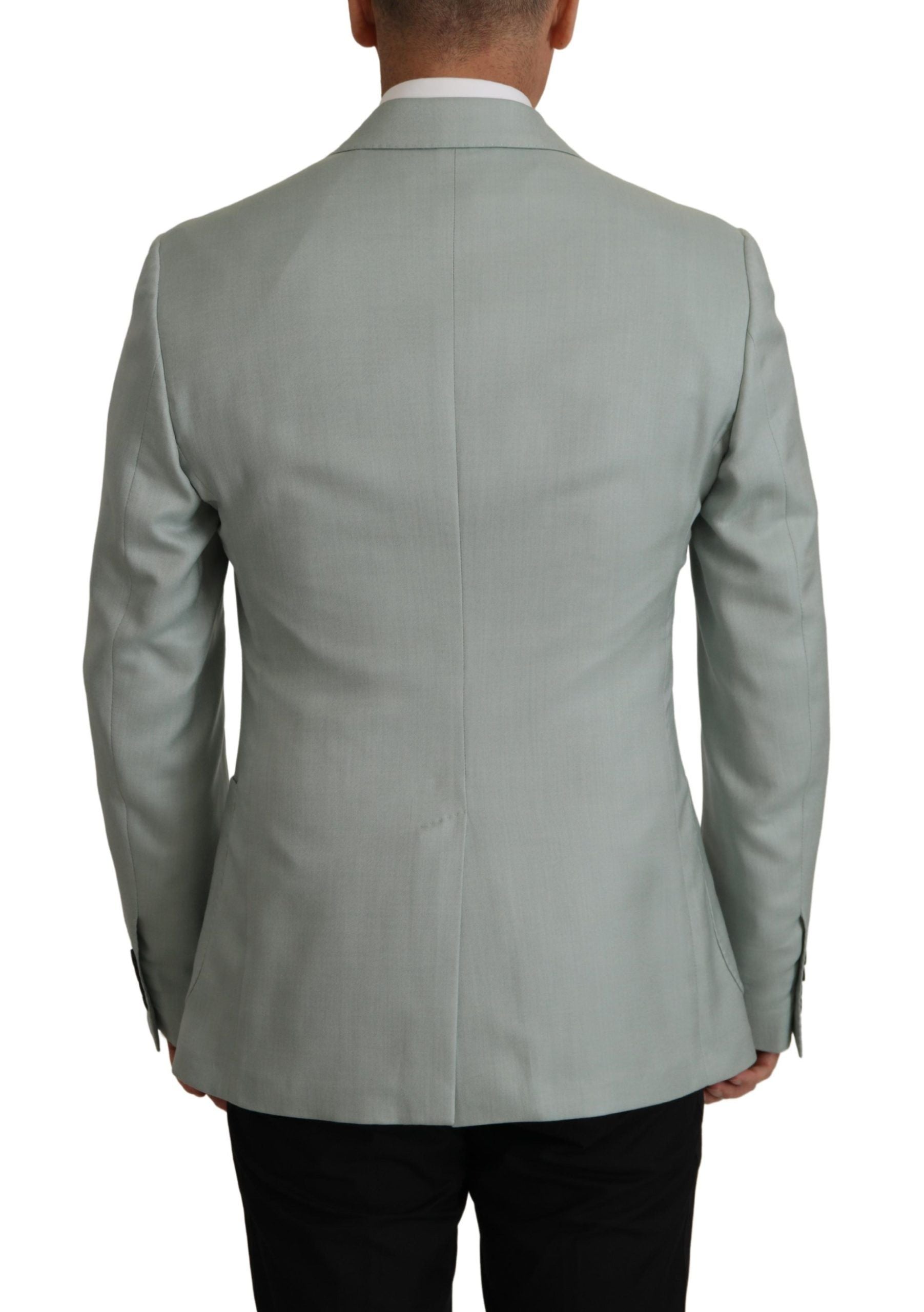 Dolce &amp; Gabbana Elegant Slim Fit Cashmere Silk Blazer Jacket