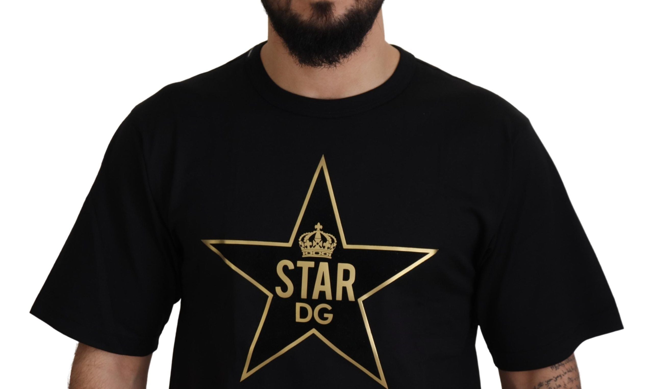 Μπλουζάκι Dolce &amp; Gabbana Gold Star DG Emblem Crewnneck Tee