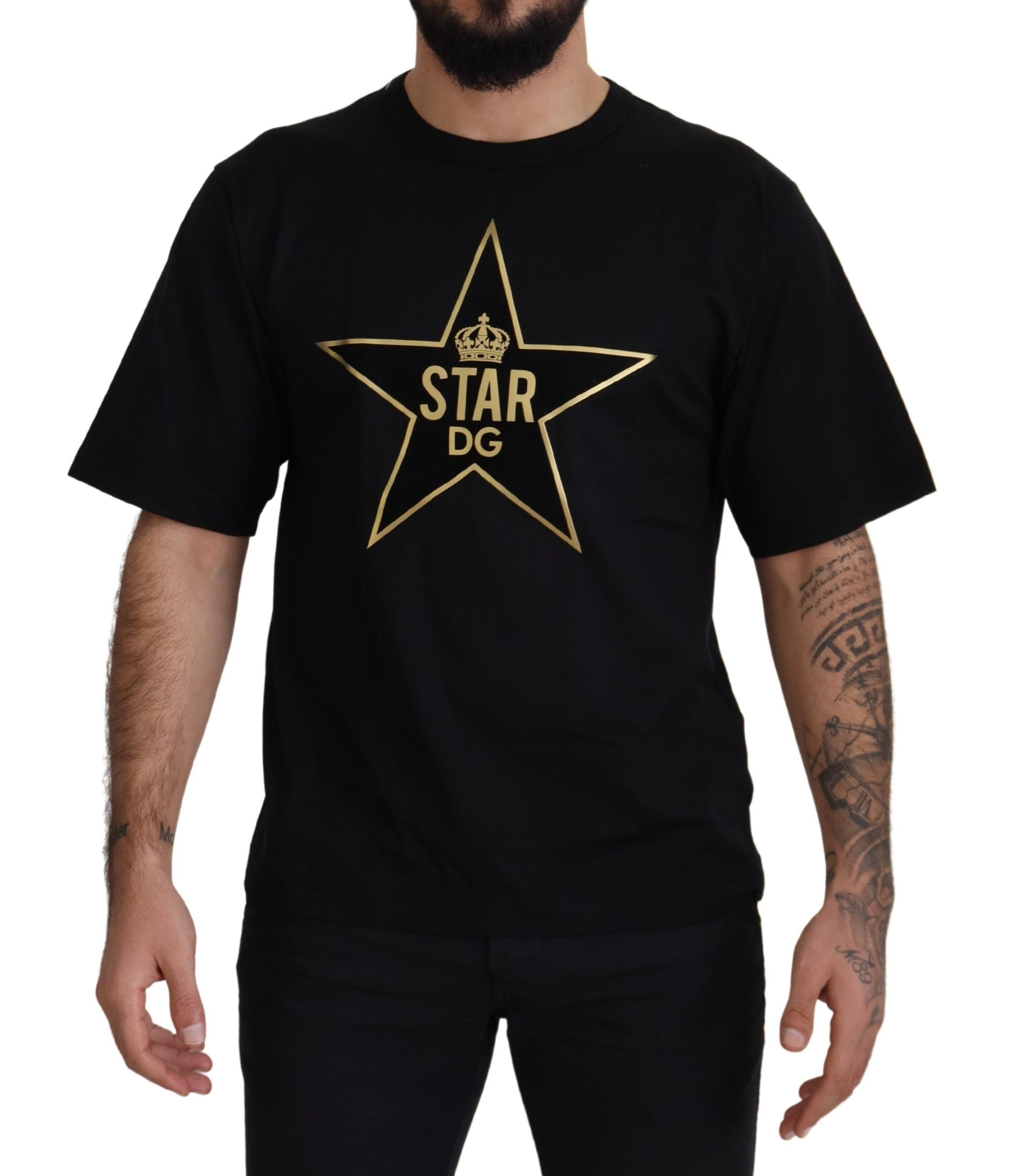 Μπλουζάκι Dolce &amp; Gabbana Gold Star DG Emblem Crewnneck Tee