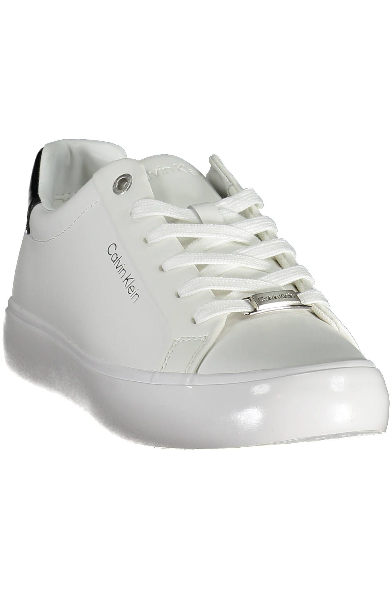 Calvin Klein Λευκά Δερμάτινα Γυναικεία Sneakers