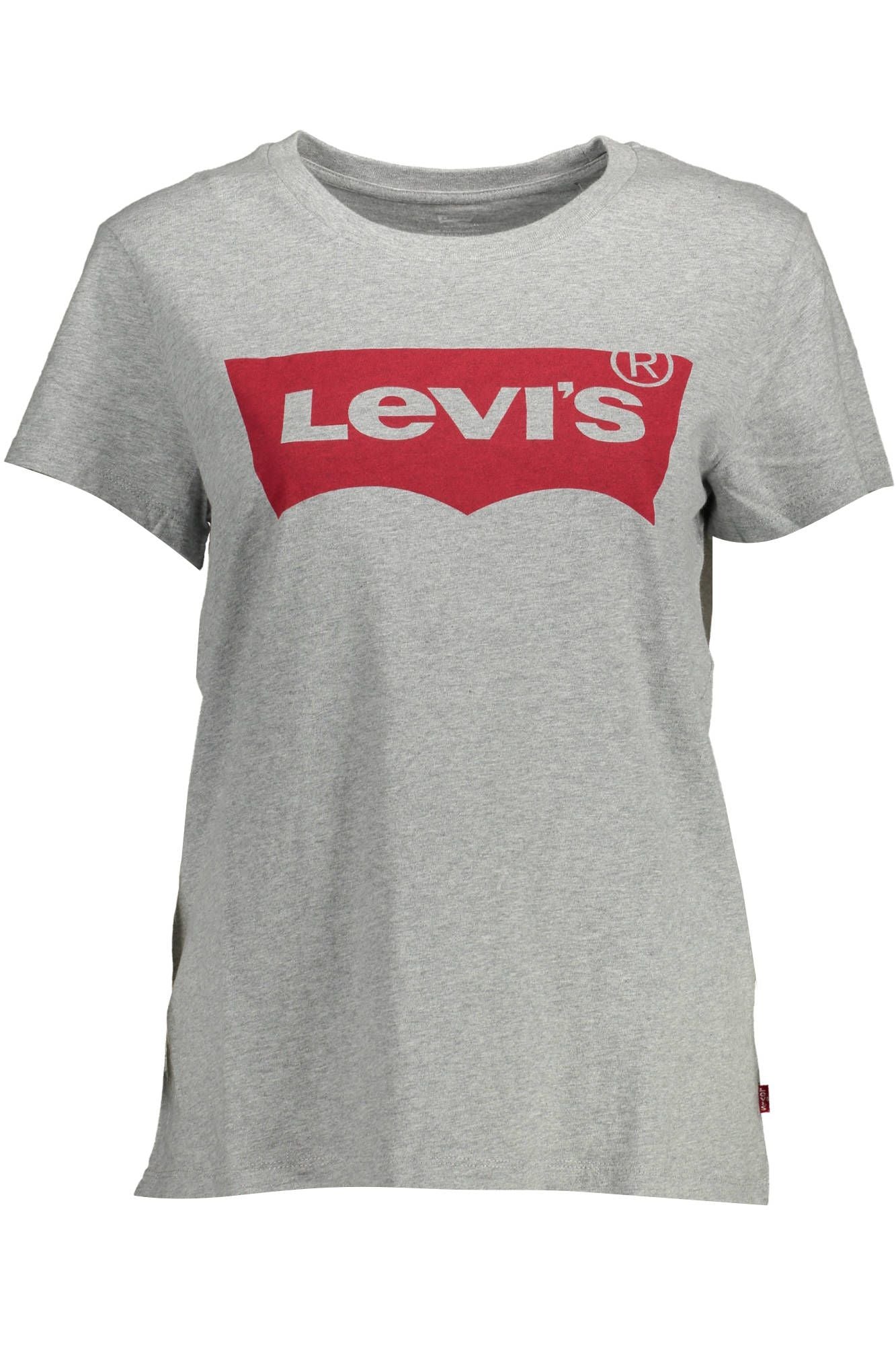 Levi's Chic Grey Tee με λογότυπο για Casual Elegance