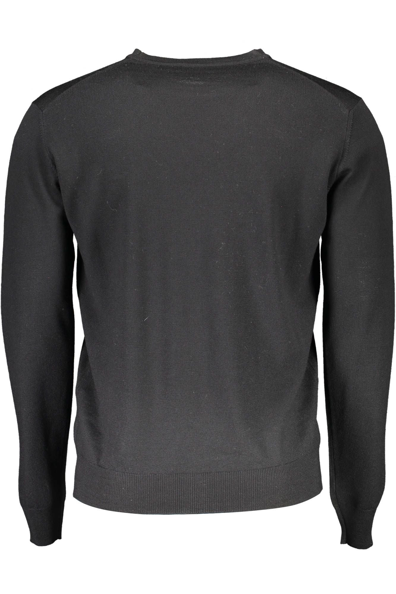 Μάλλινο πουλόβερ Harmont & Blaine Elegant Crew Neck σε μαύρο χρώμα