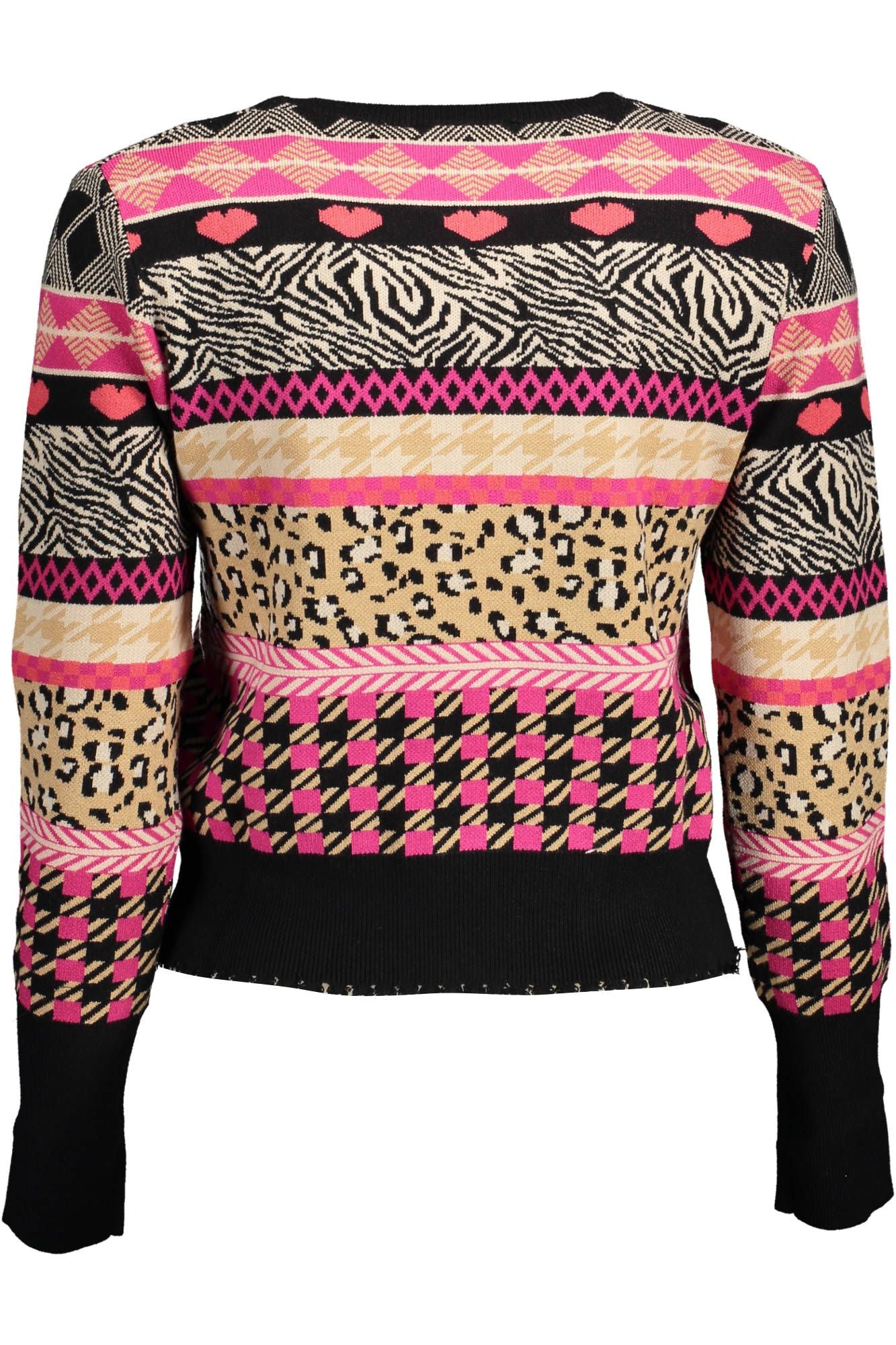 Desigual Elegant Long-Sleeved Round Neck Sweater