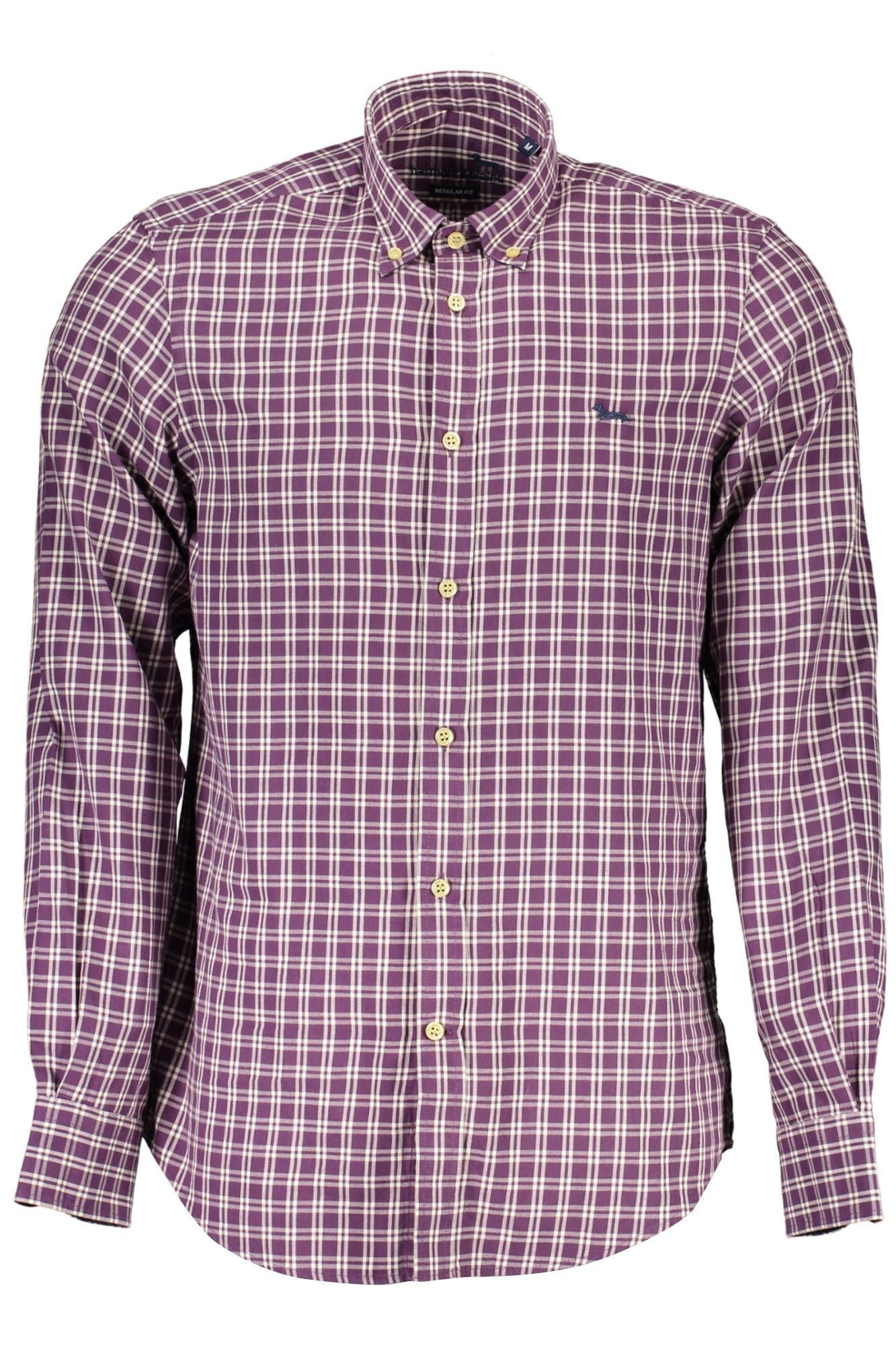 Harmont & Blaine Elegant Purple Cotton Long Sleeve Shirt