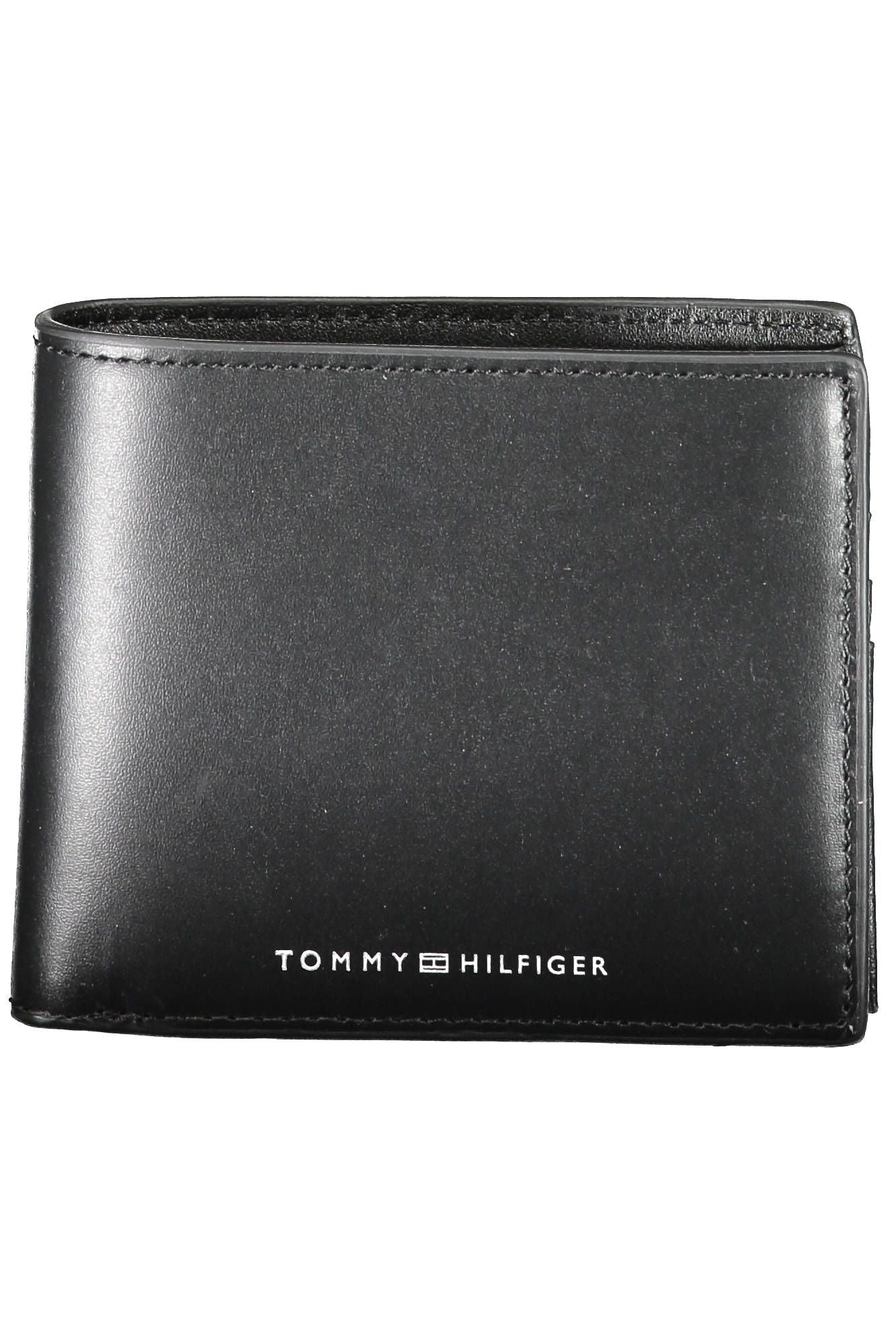 Tommy Hilfiger Black Leather Men Wallet